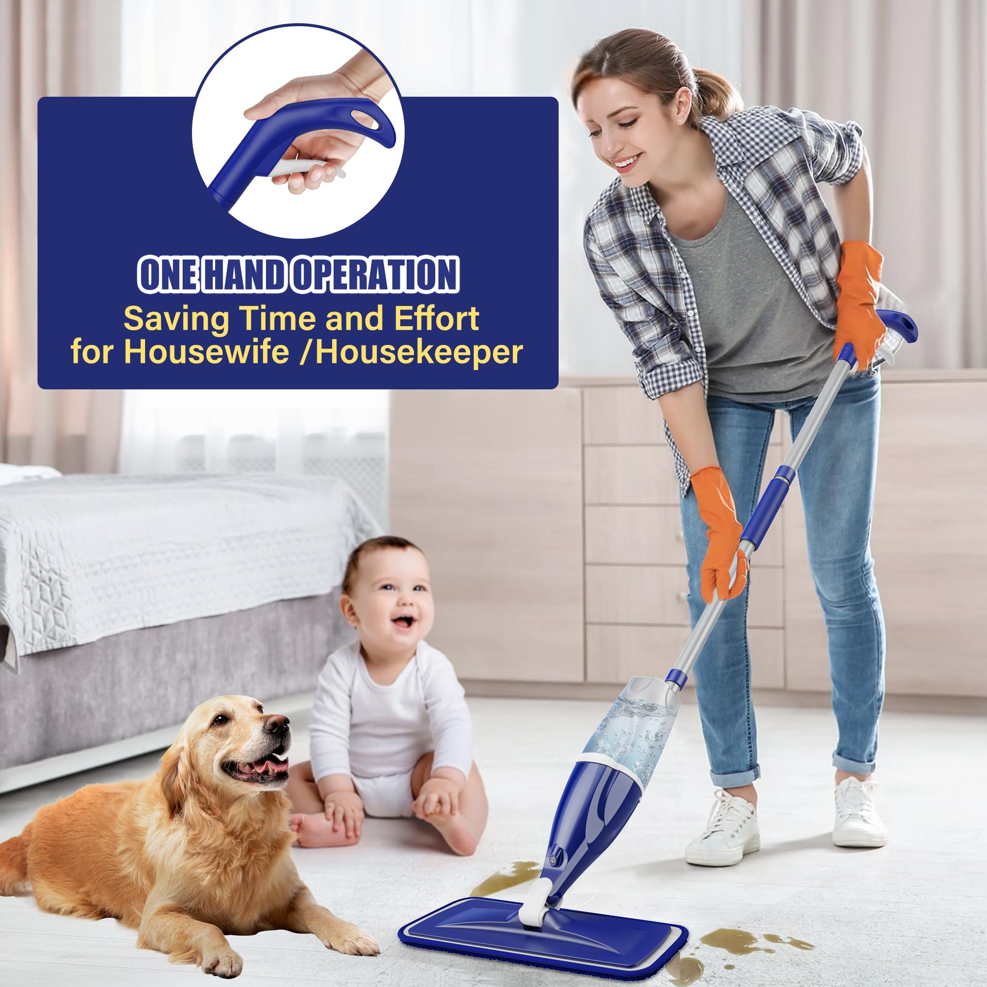 Microfiber Spray Mops for Floors Cleaning
