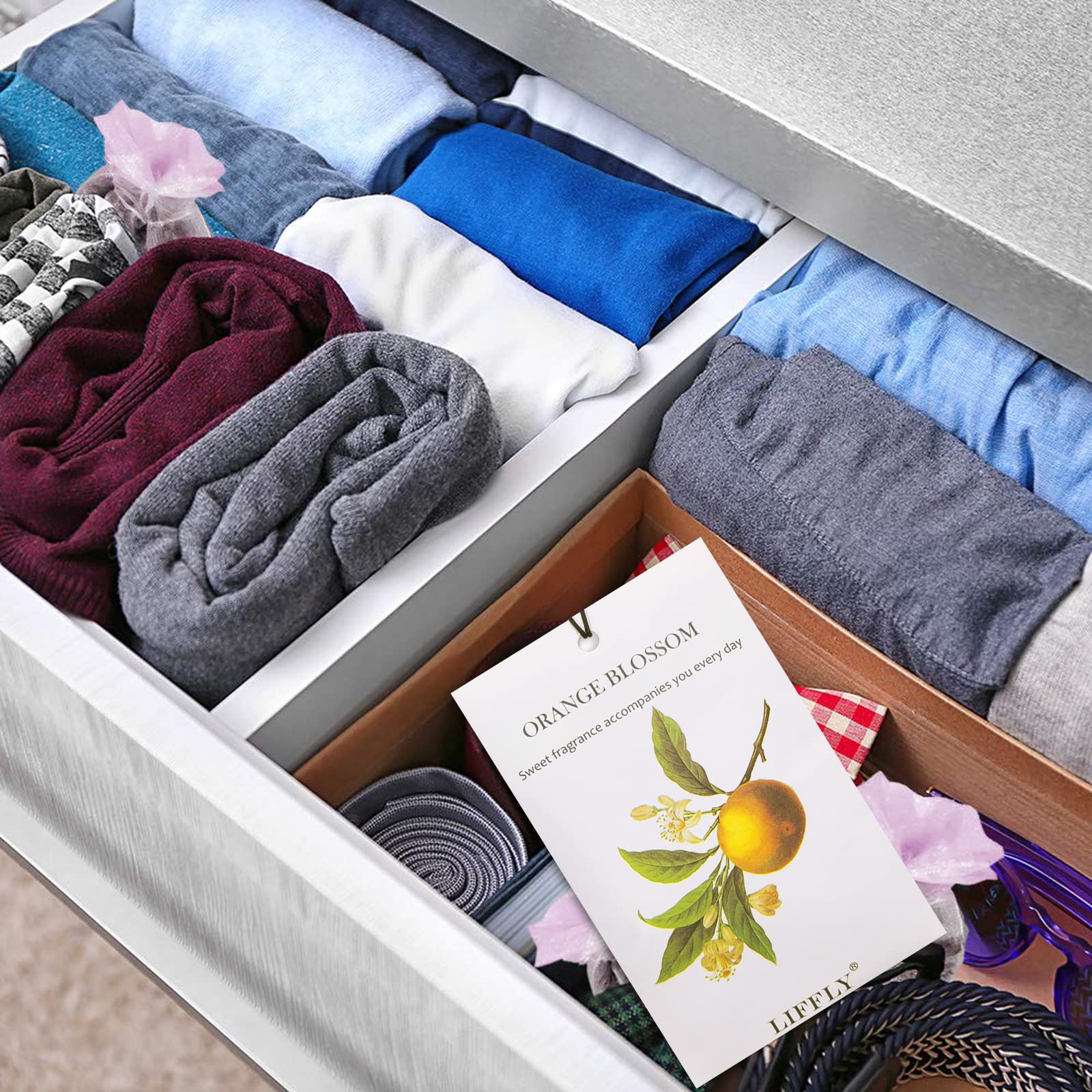 14 Packs Scented Sachets Bags fit Drawers and Closets Home Fragrance 6 Scent Gift Box
