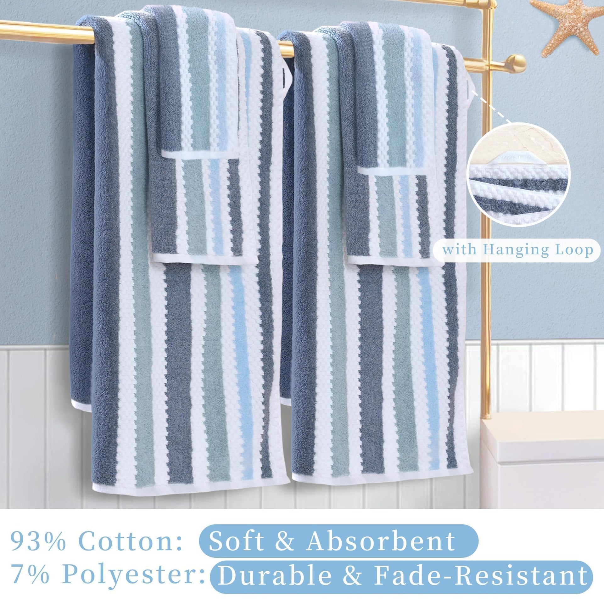 Waffle 3PC Towel Set (3 Count)