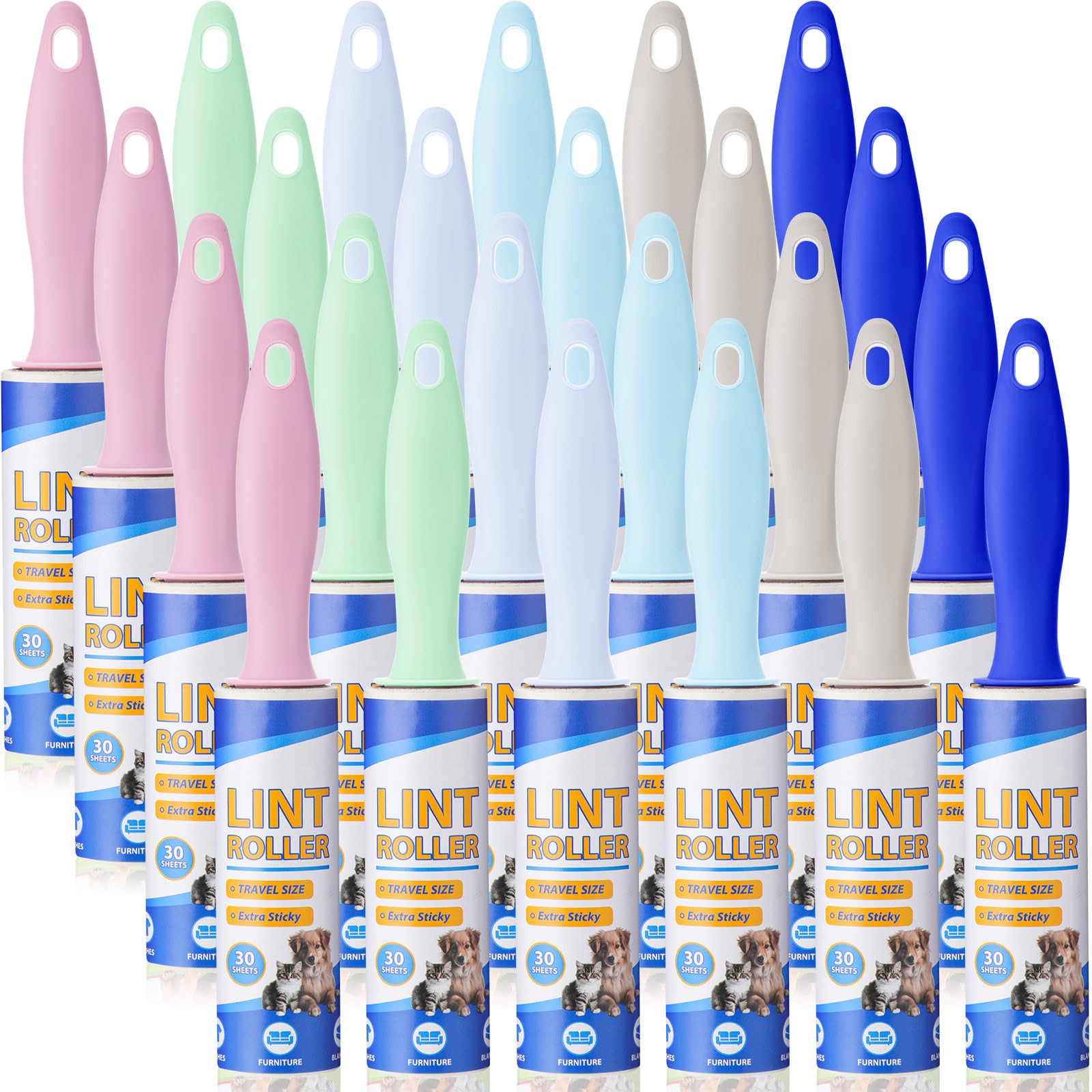 24 Pack Mini Lint Rollers (24 Count)