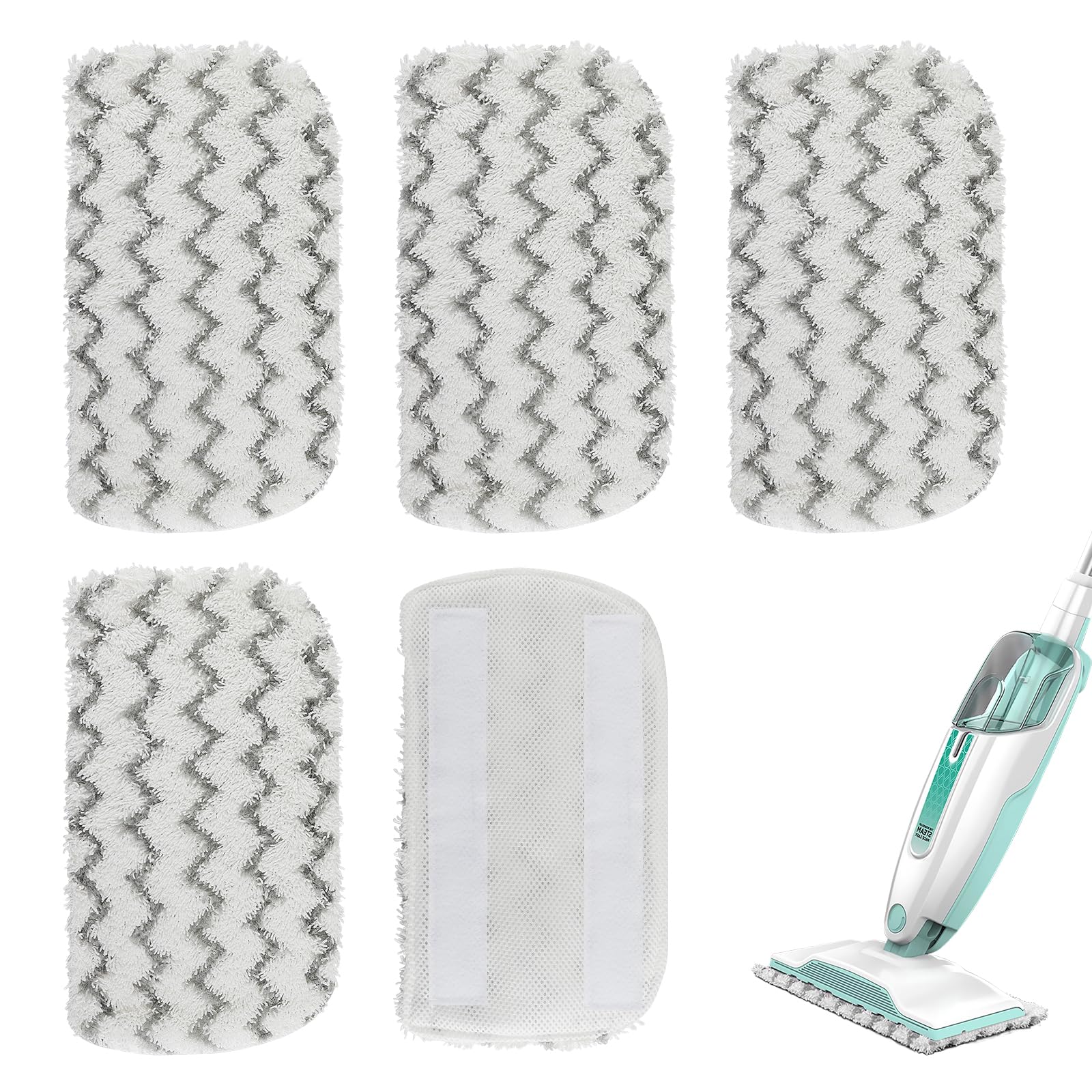 S1000 S2001 Steam Mop Replacement Pads for Shark Steam Mop S1000 S1000A S1000C S1000WM S10001C S1200 & S2001 SteamSpot Steam Mop