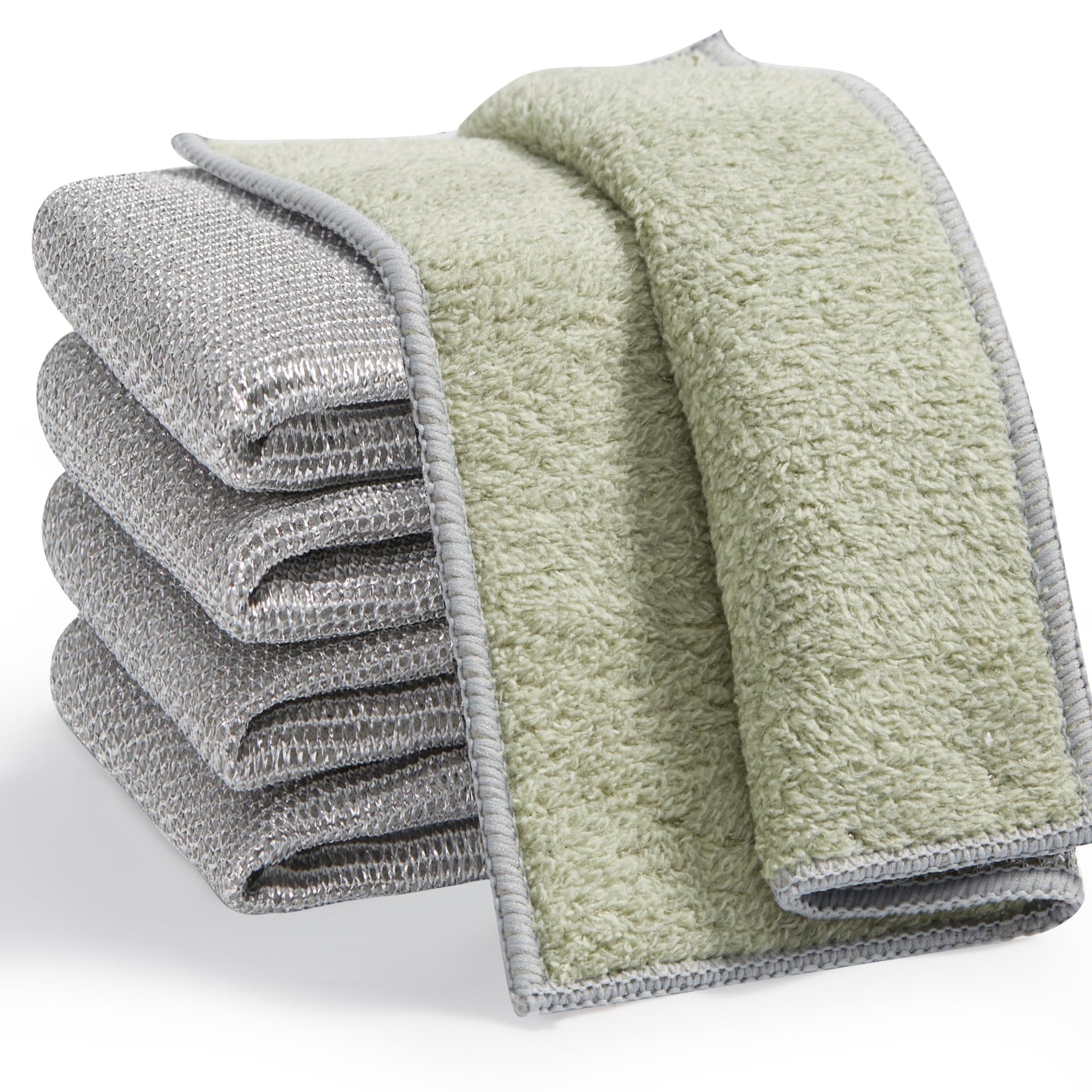 Dual Sided Silver Microfiber Cleaning Cloth (3 Count)