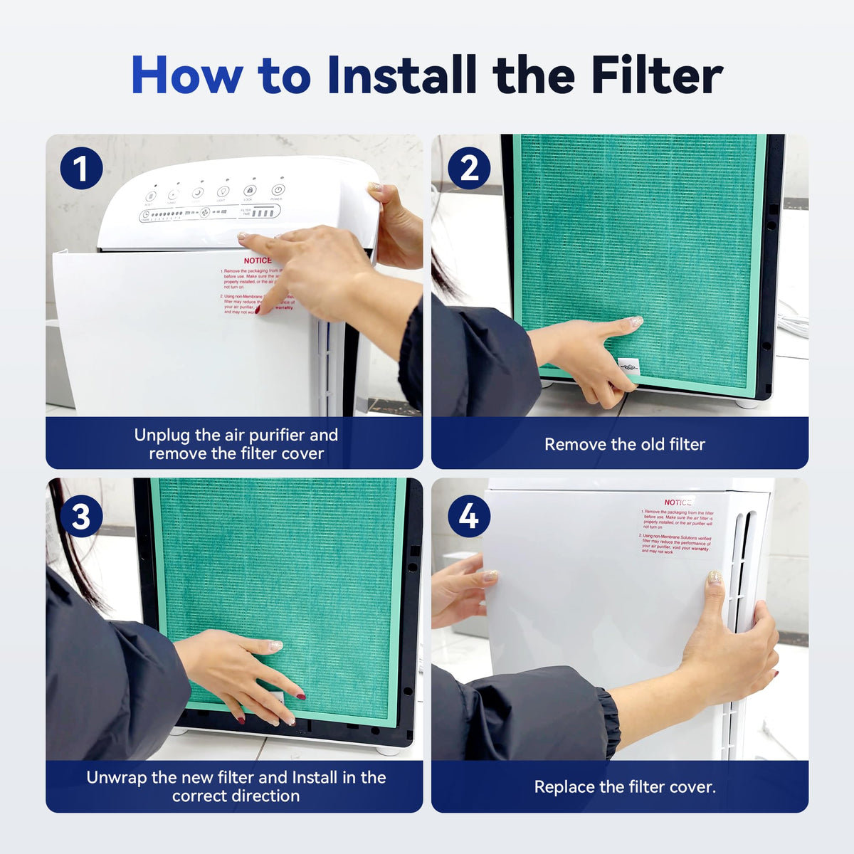 MSA3 MSA3S Genuine Pet Odor Removal Air Purifier Filter Replacement 1 Pack