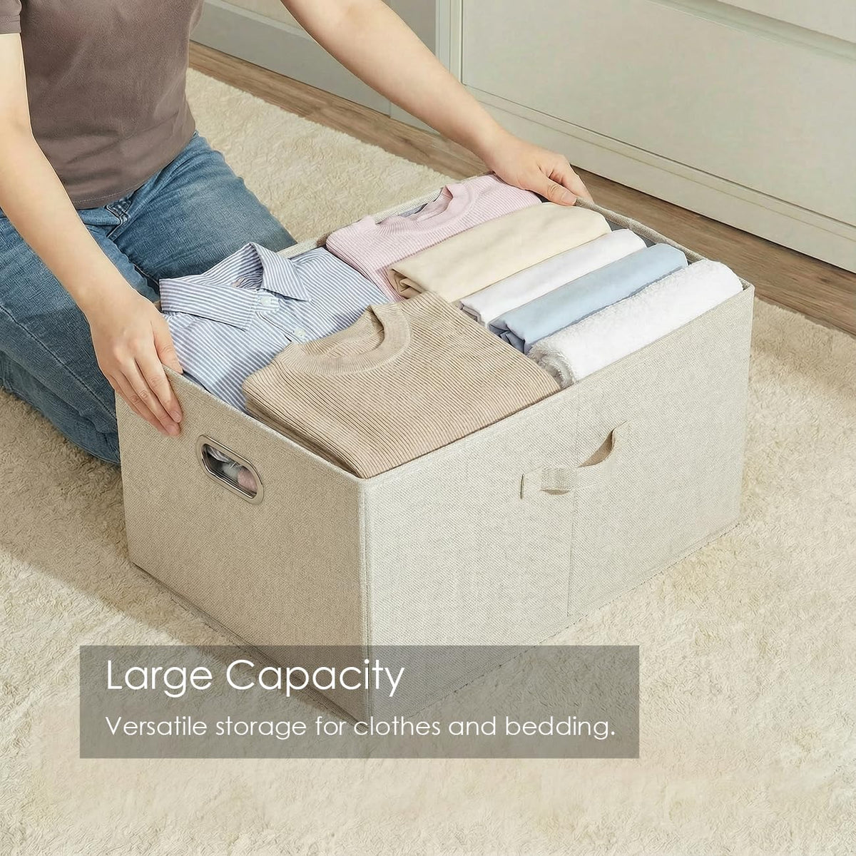 Storage Bins with Lids [3 (3 Count)