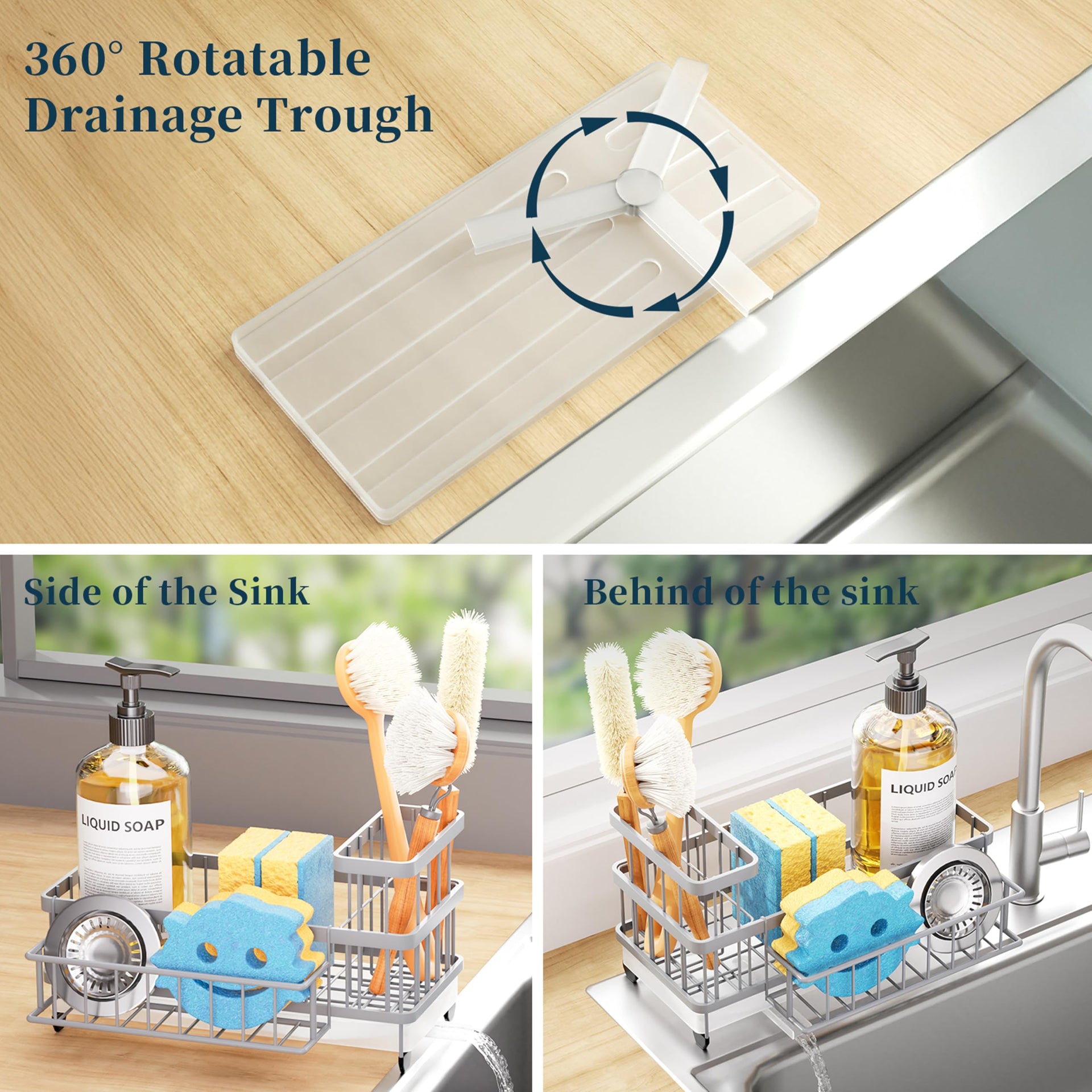 Sponge Holder for Kitchen Sink