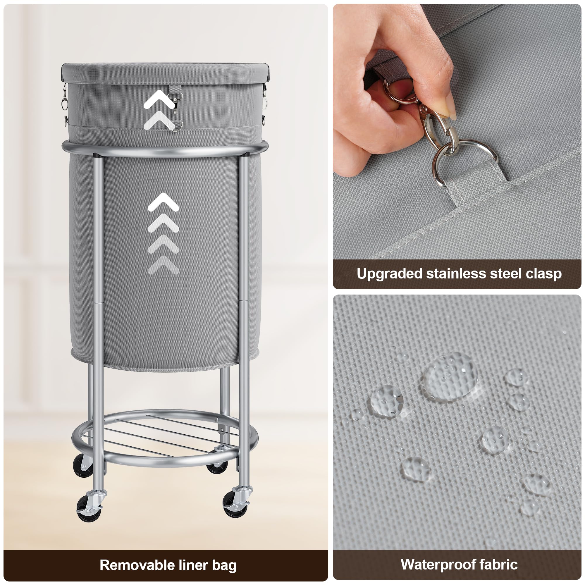Laundry Basket with Wheels