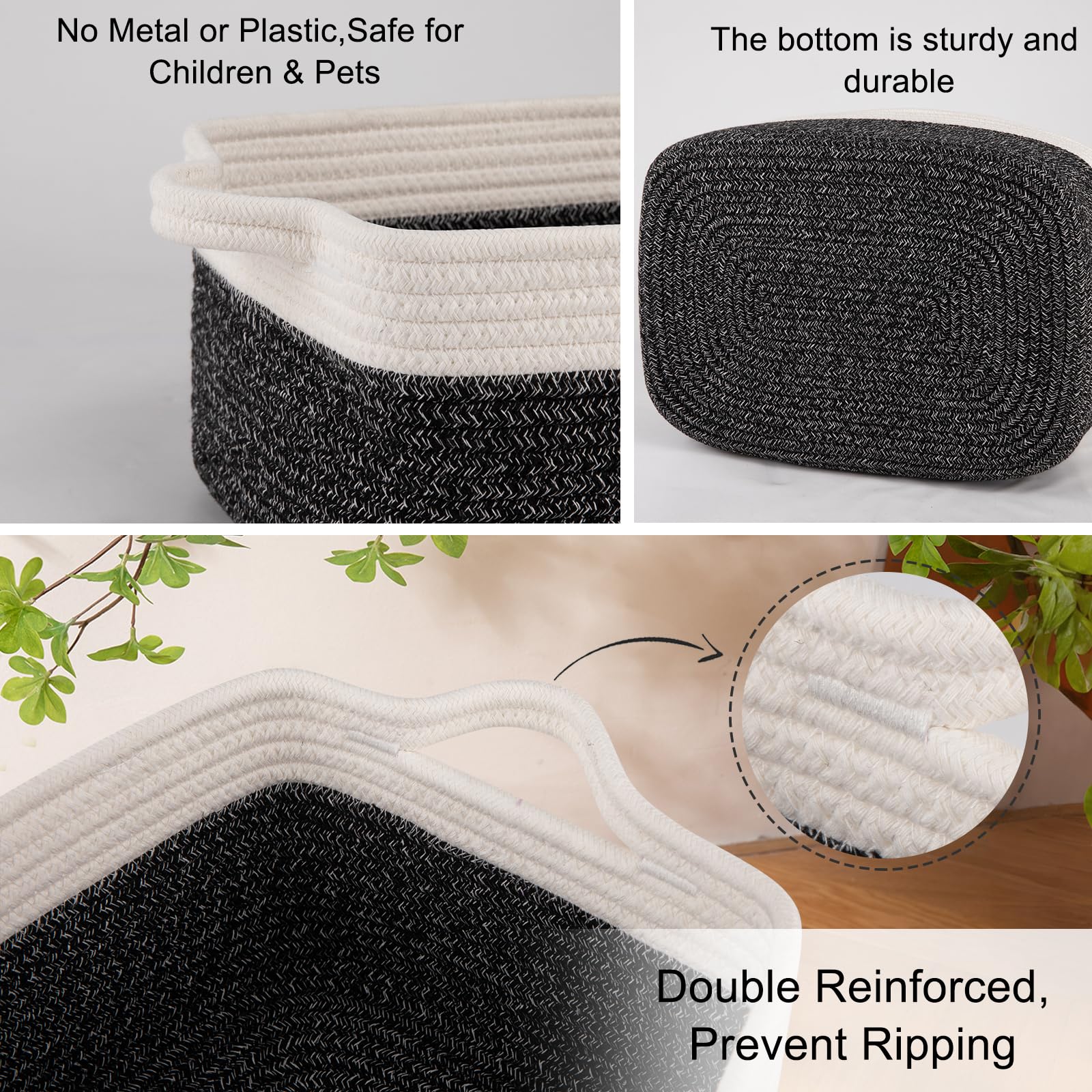 3 Pack Storage Baskets for Organizing