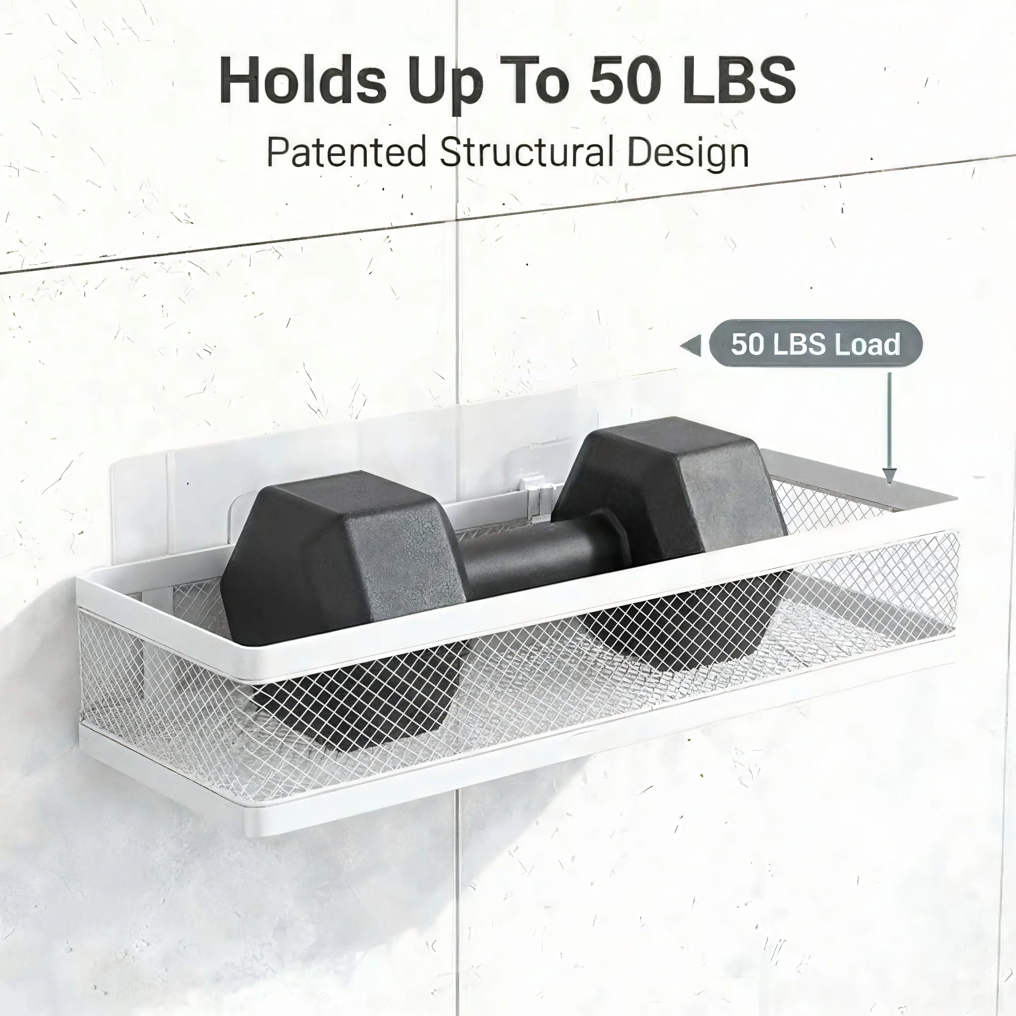 16.5 Inch Extra Long Slim Mesh Shower Caddy (2 Count)