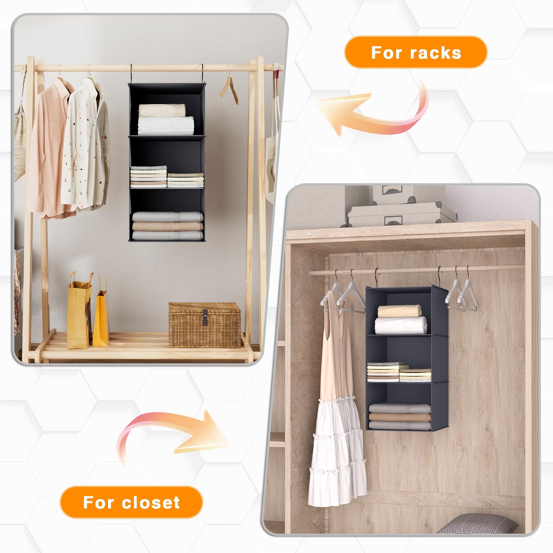 Hanging Closet Organizer 3 (3 Count)