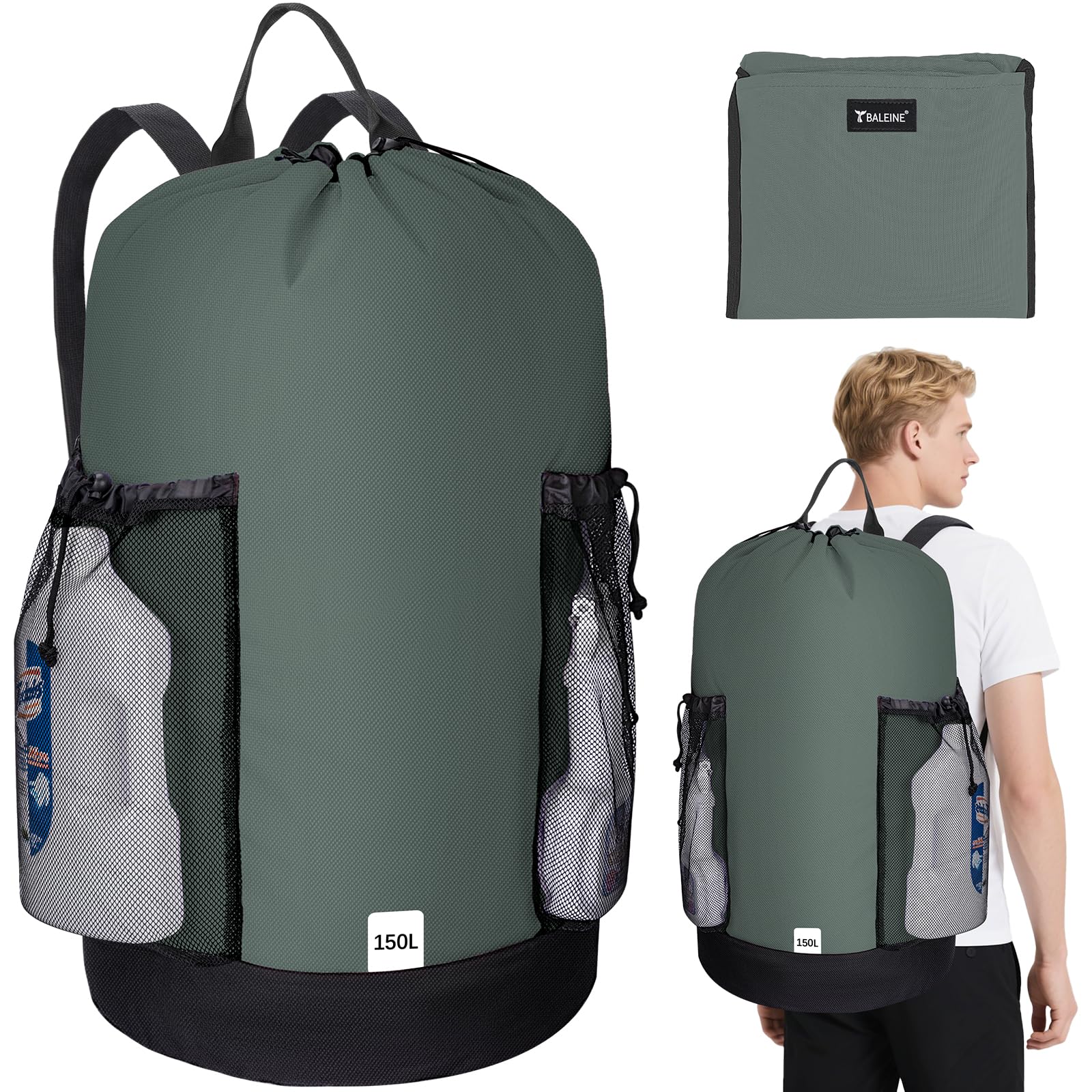 150L Laundry Bag Backpack