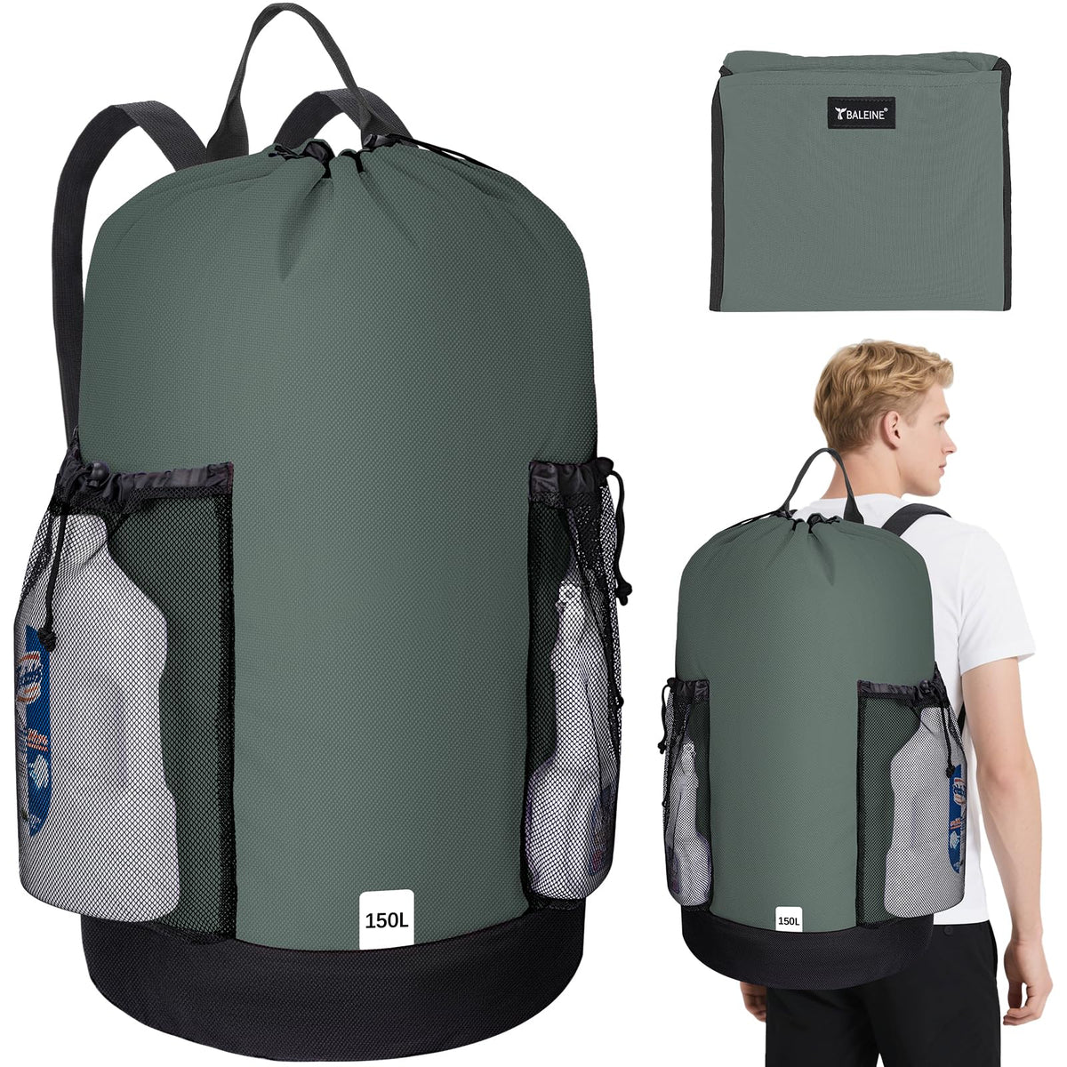 150L Laundry Bag Backpack