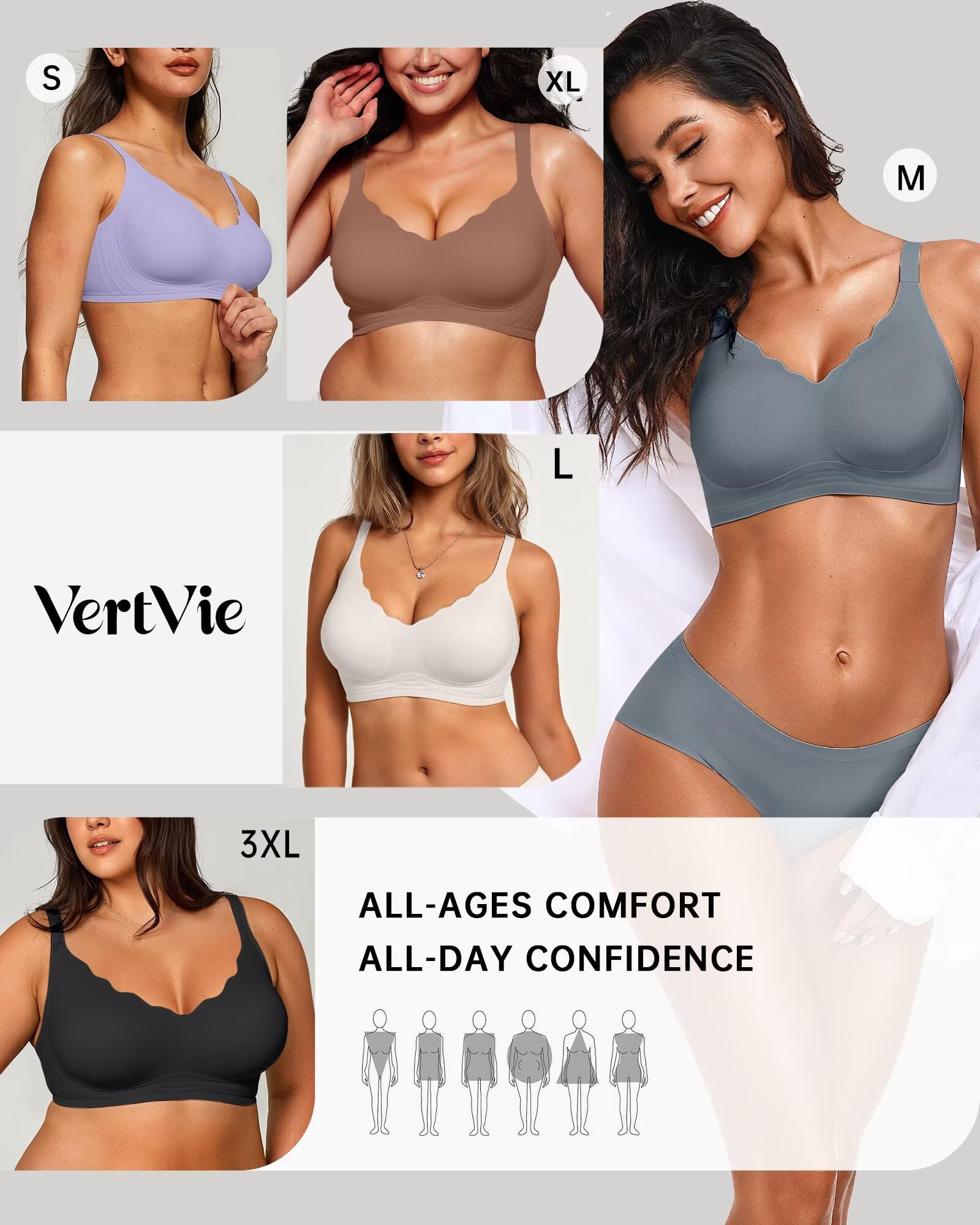 Seamless Jelly Bra No Underwire Supportive Bralette