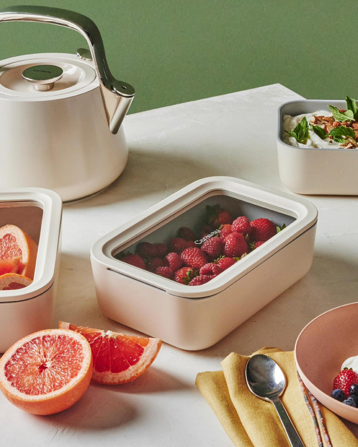6 Piece Glass Food Storage Set with Lids (6 Count)