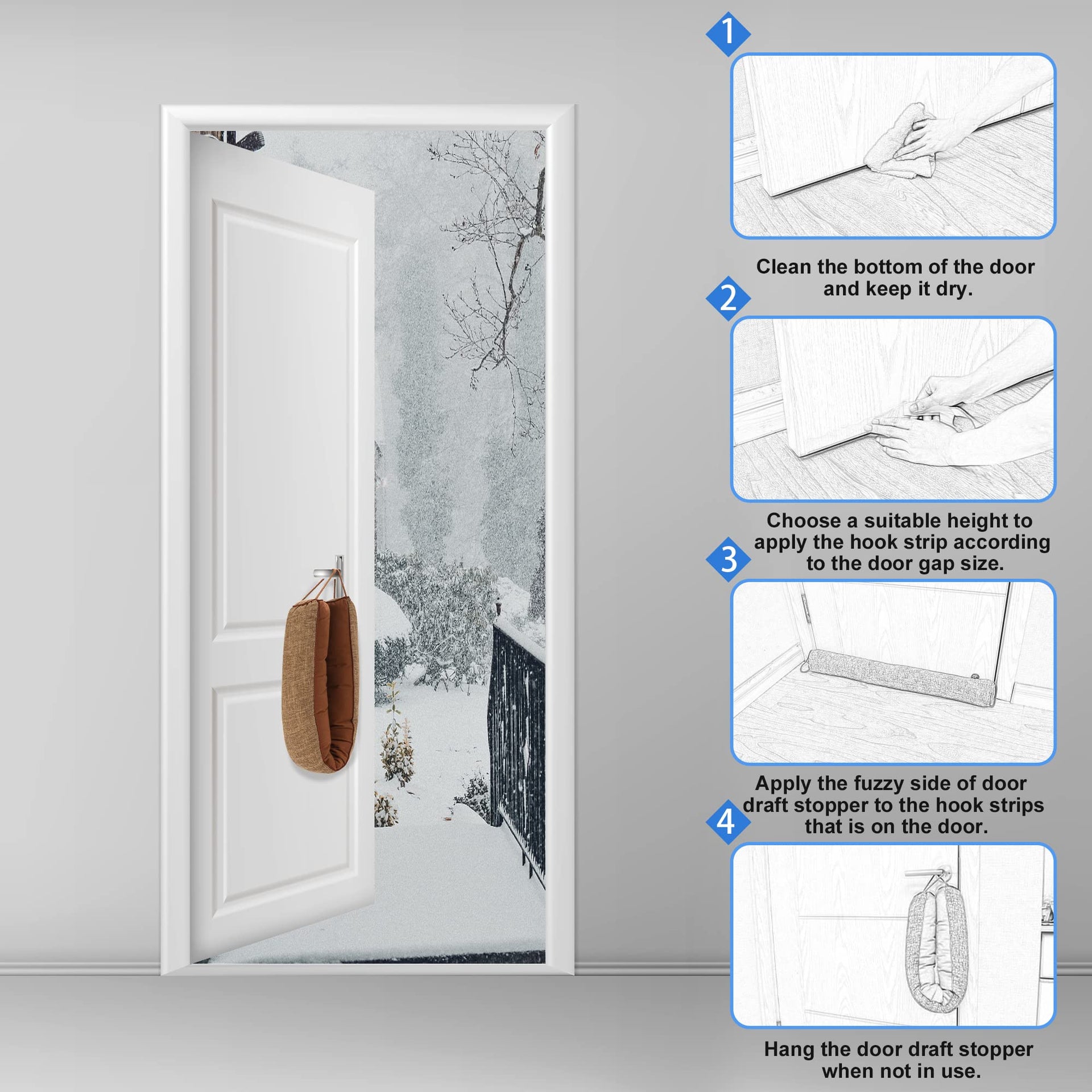 Weighted Door Draft Stopper