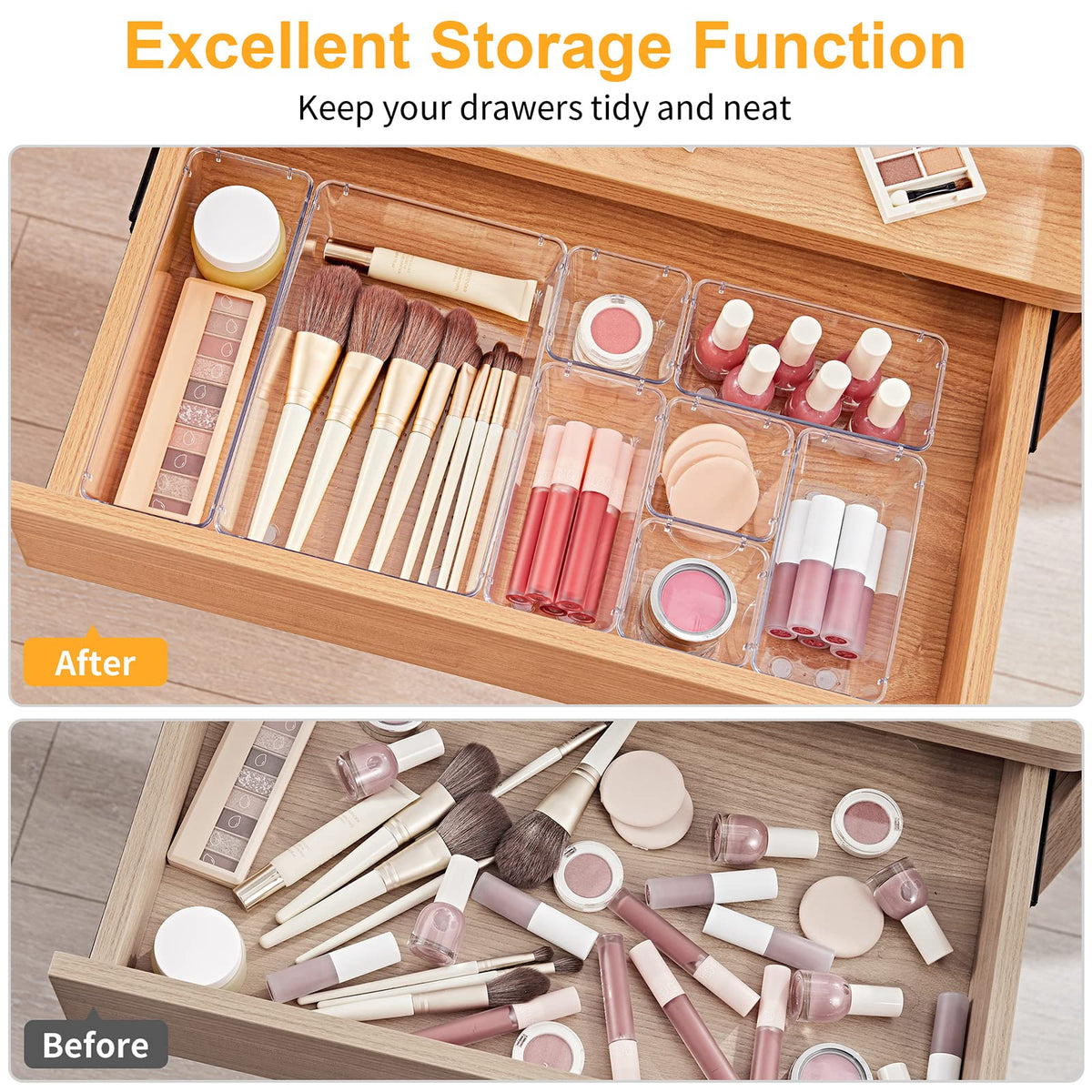 28 Piece Drawer Organizers with Non (28 Count)