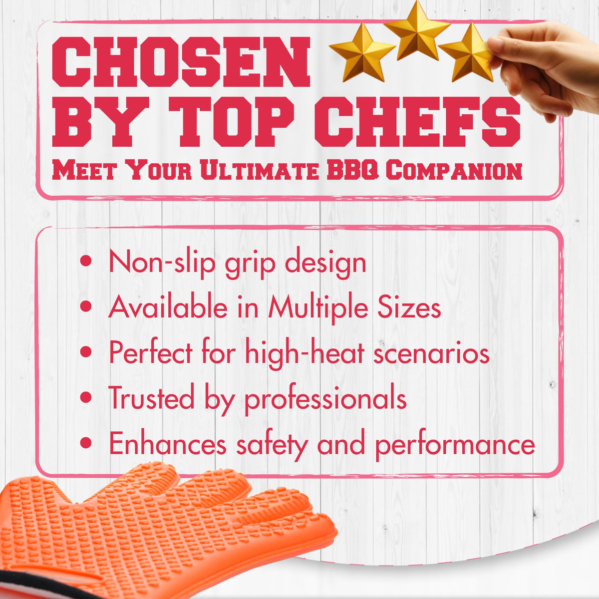 S Silicone Smoker BBQ Gloves