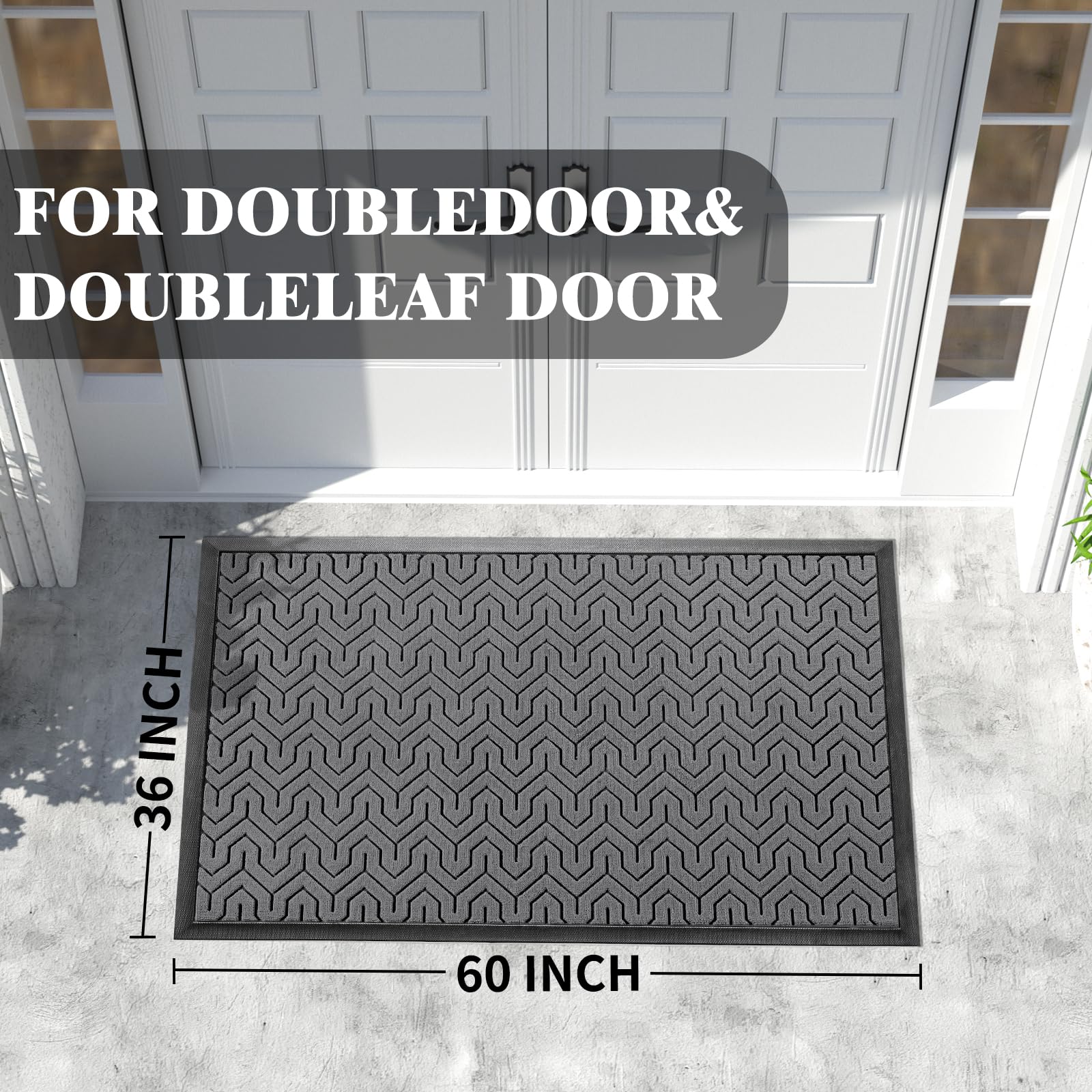 Extra Large Door Mat Outside Entrance 60x36