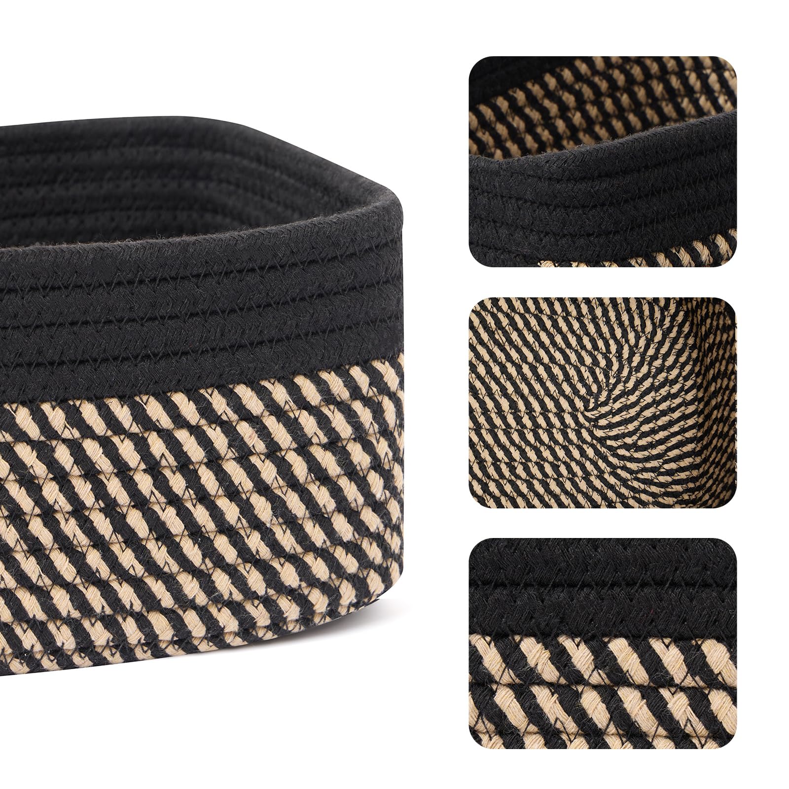Small Storage Baskets for Organizing (3 Count)