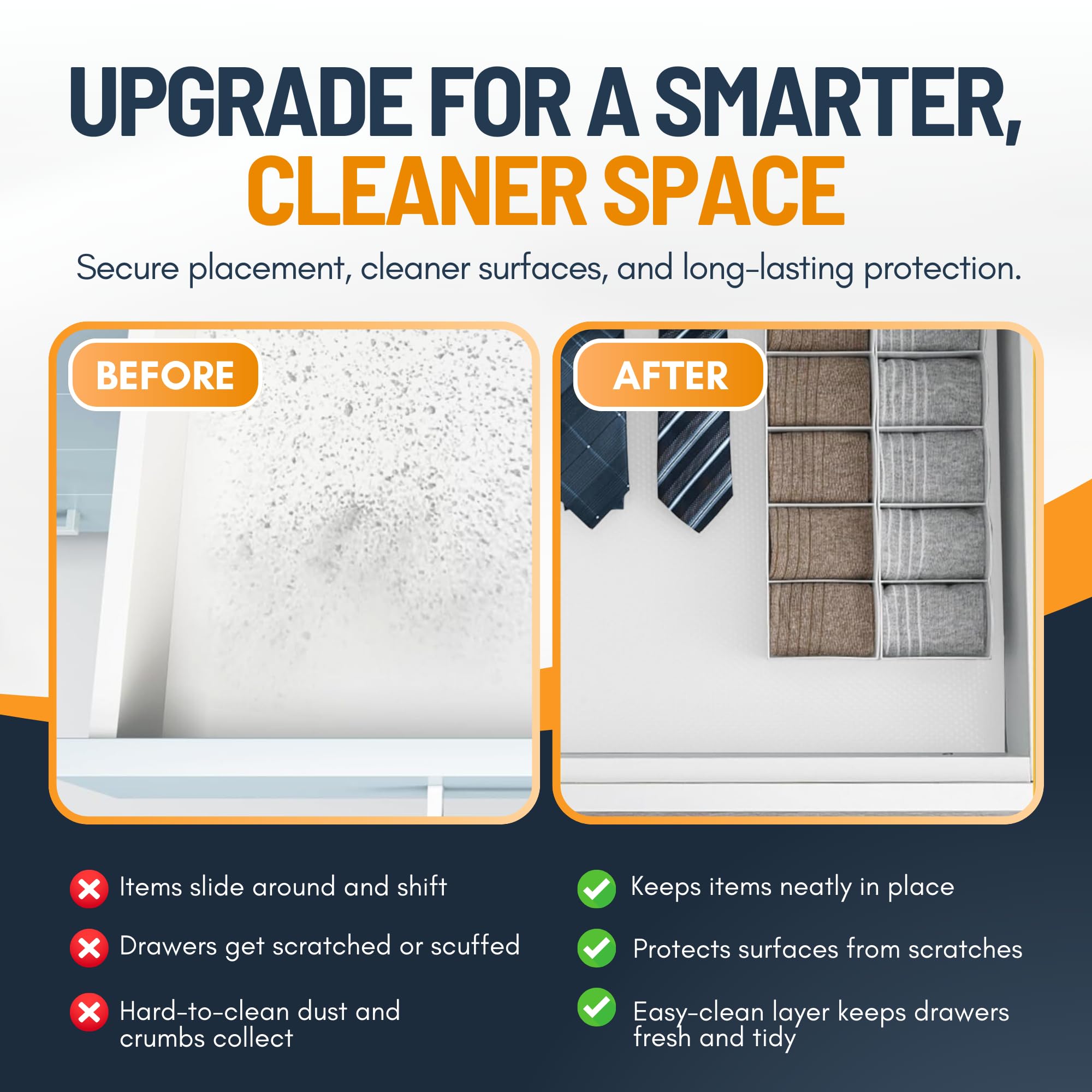 Shelf Liner Cabinet Liner for Shelves Non