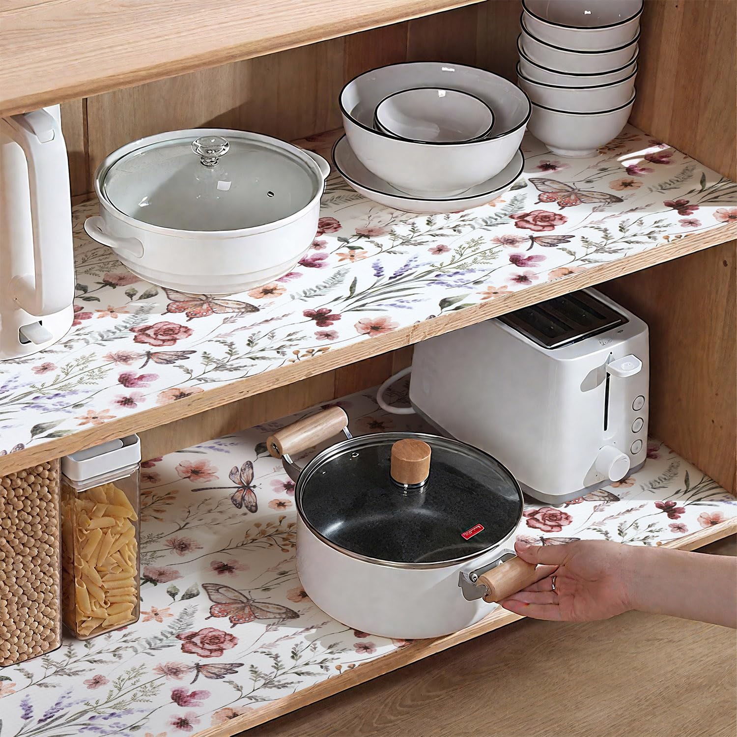 Shelf and Drawer Liner for Kitchen Cabinets Non (118 Sq Ft)