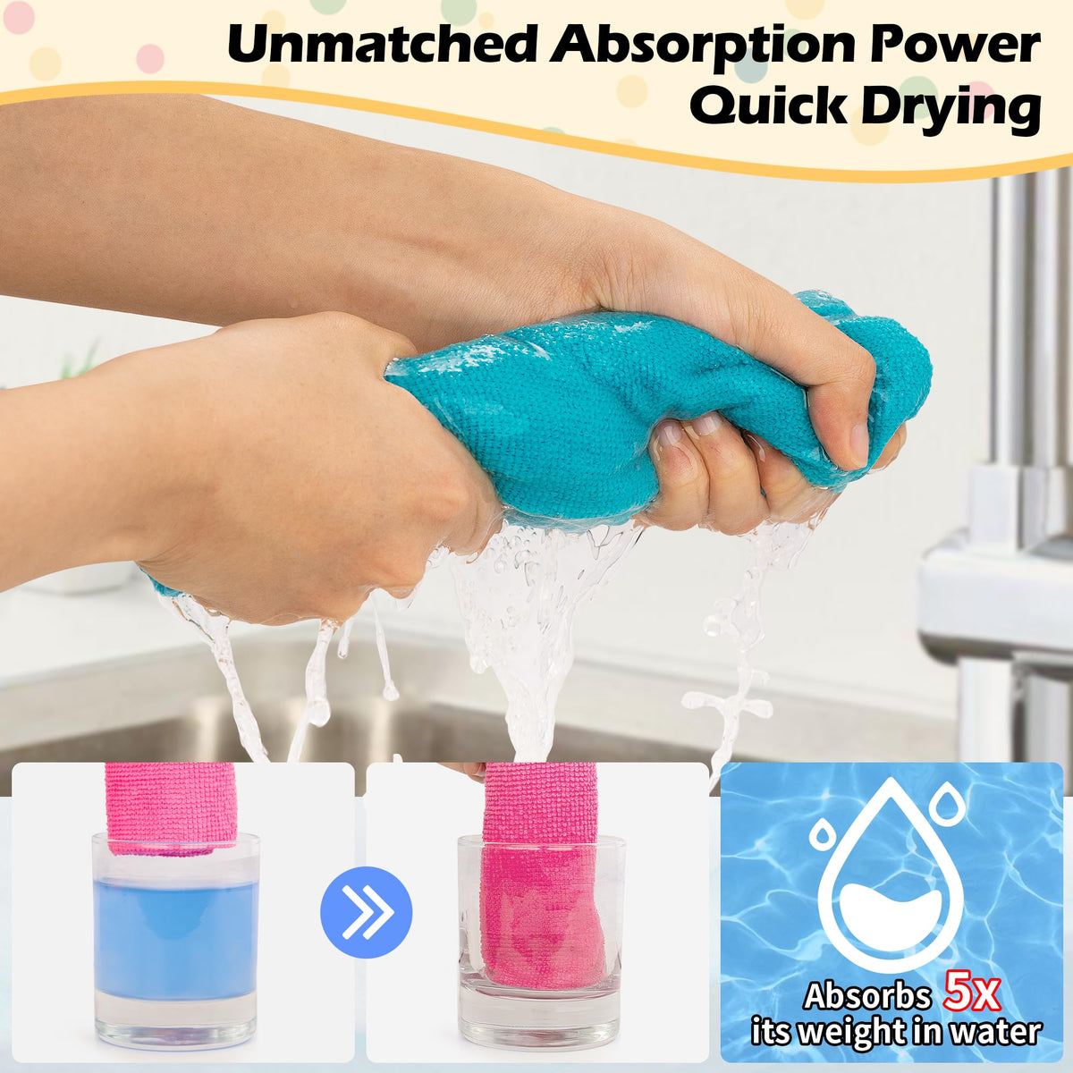 Microfiber Cleaning Cloth (50 Count)