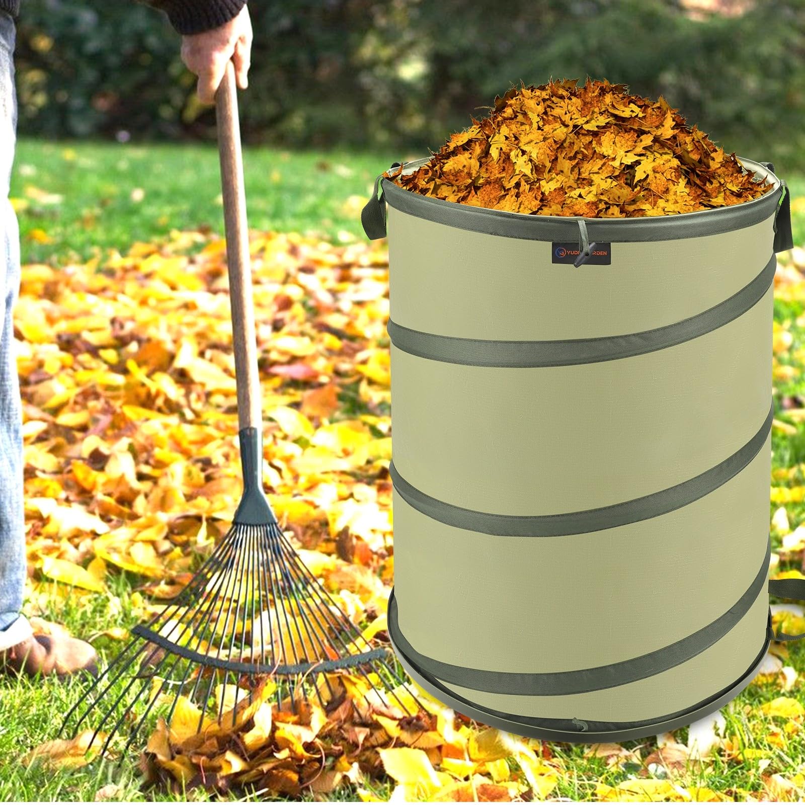 45 Gallon Hard Bottom Collapsible Garden Bag
