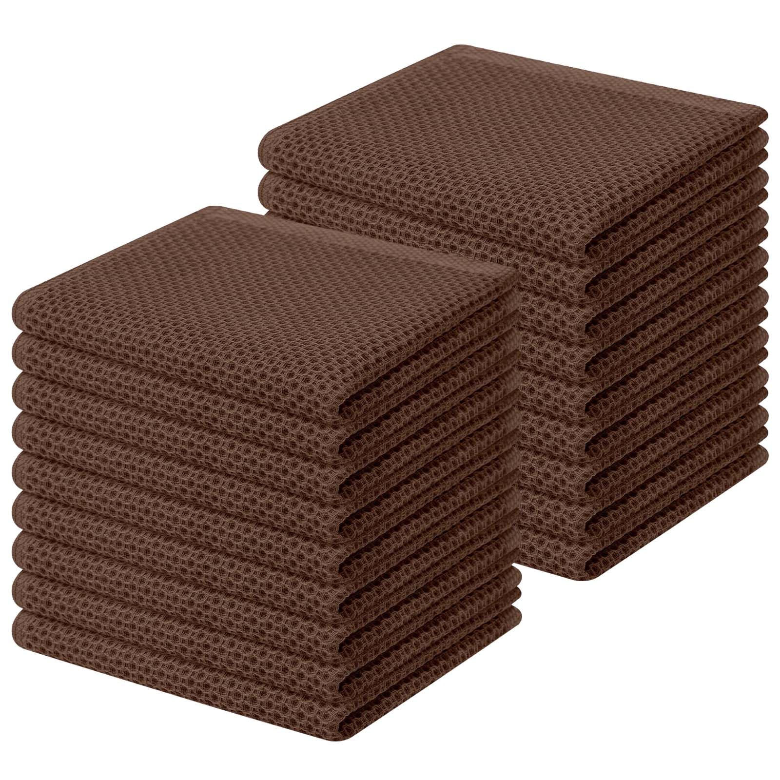 100% Cotton Waffle Weave Kitchen Dish Cloths 18 (18 Count)