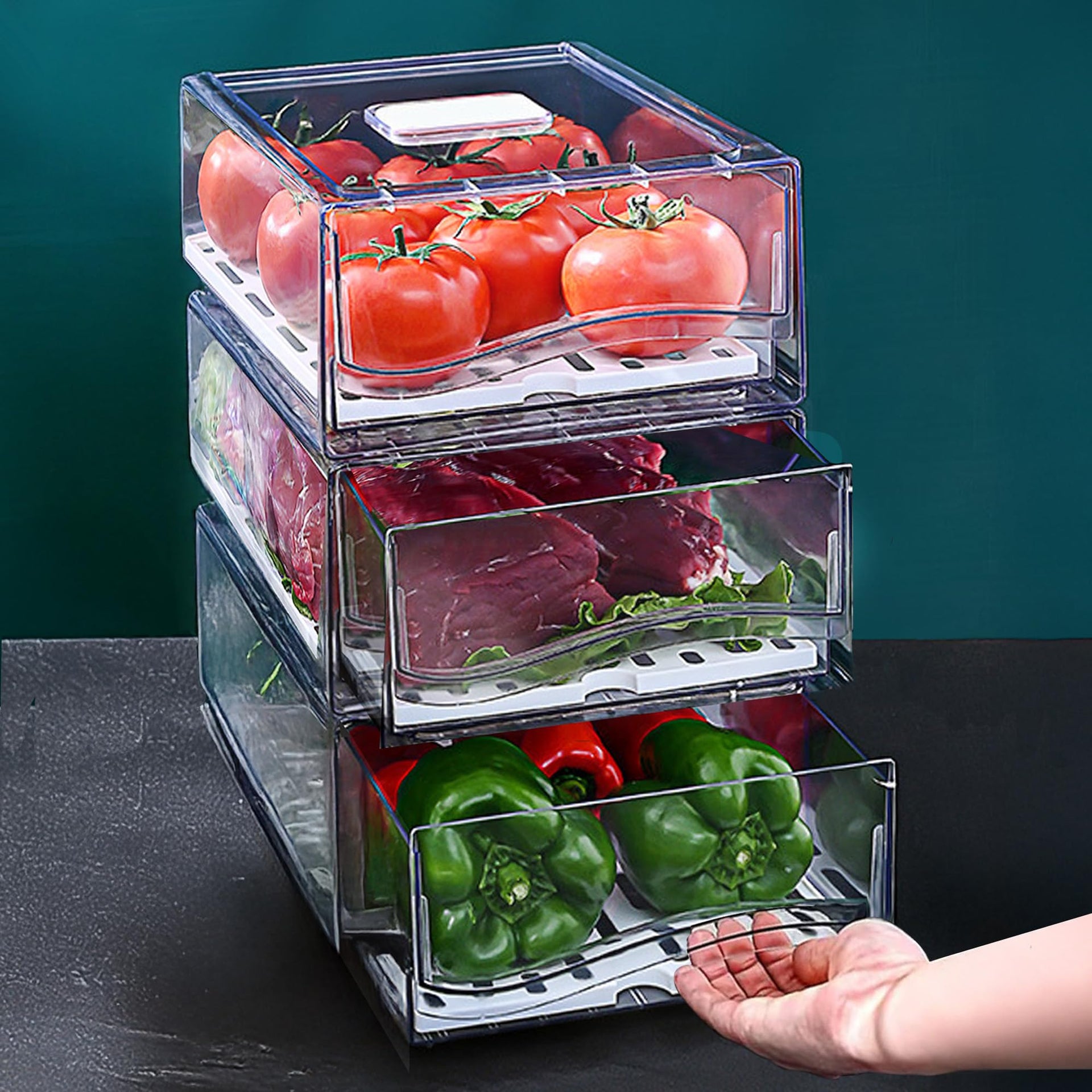 Fridge Organizers and Storage (2 Count)