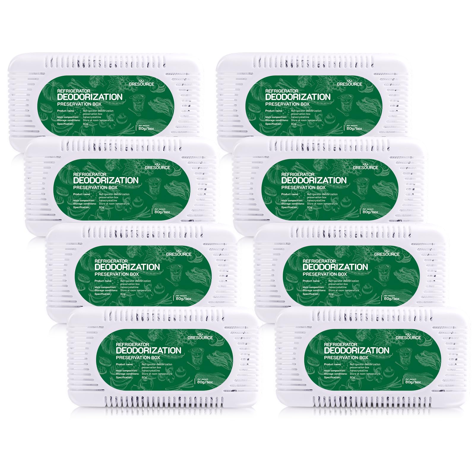 8 Pack Fridge Deodorizer (8 Count)