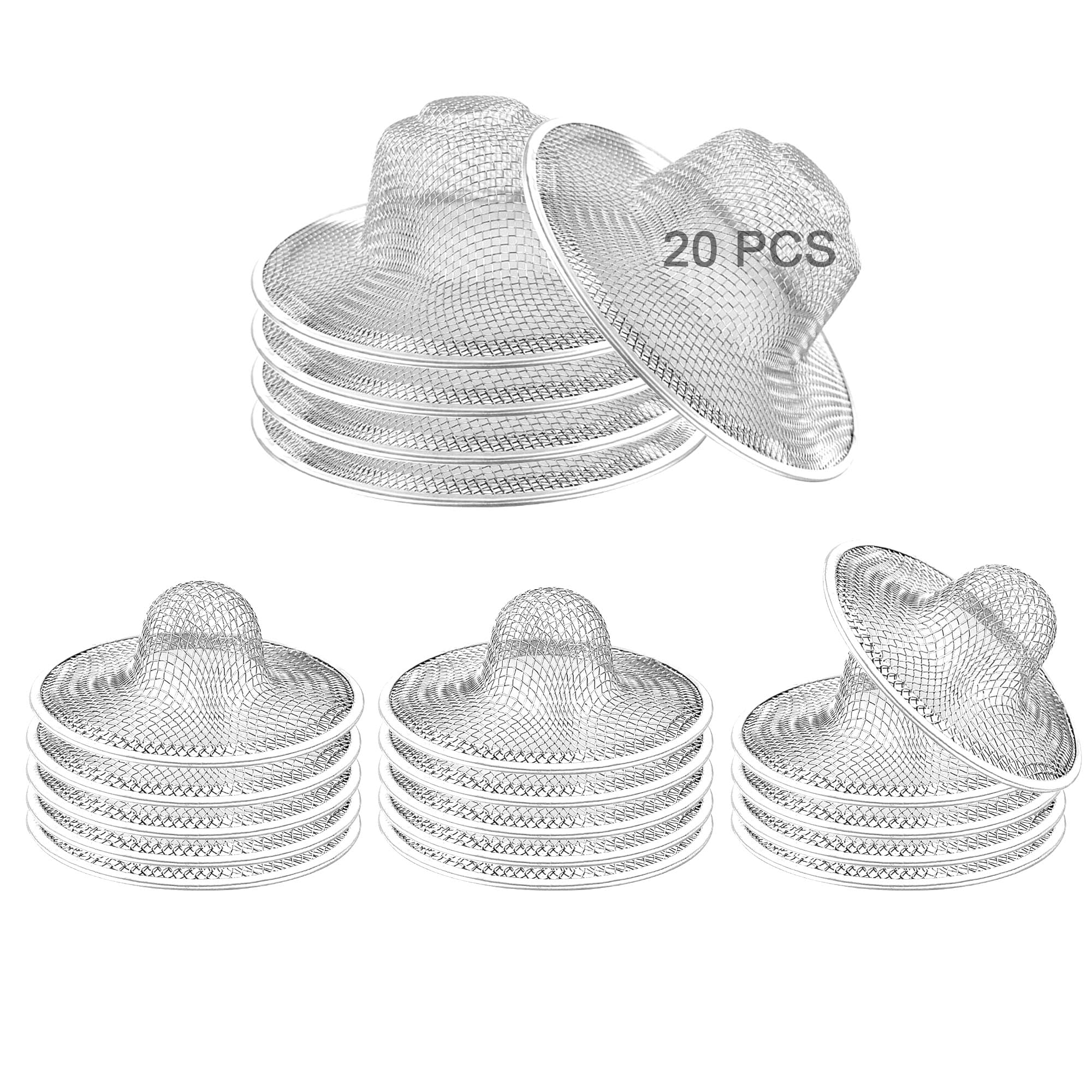 20PCS Stainless Steel Slop Basket Filter Trap