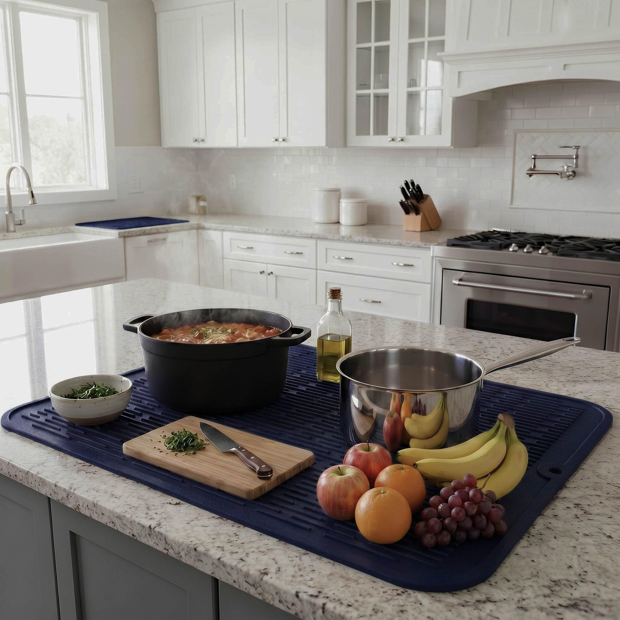 Silicone Dish Drying Mat for Multiple Usage