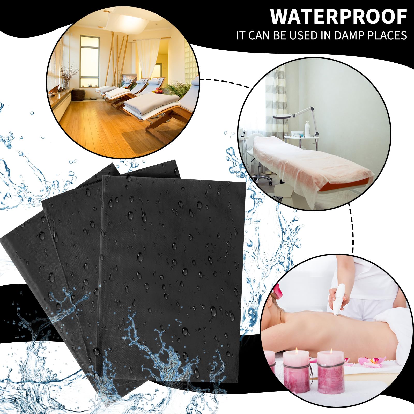 100 Pcs 31.5 x 71 Inch Disposable Bed Sheets Oil (100 Count)