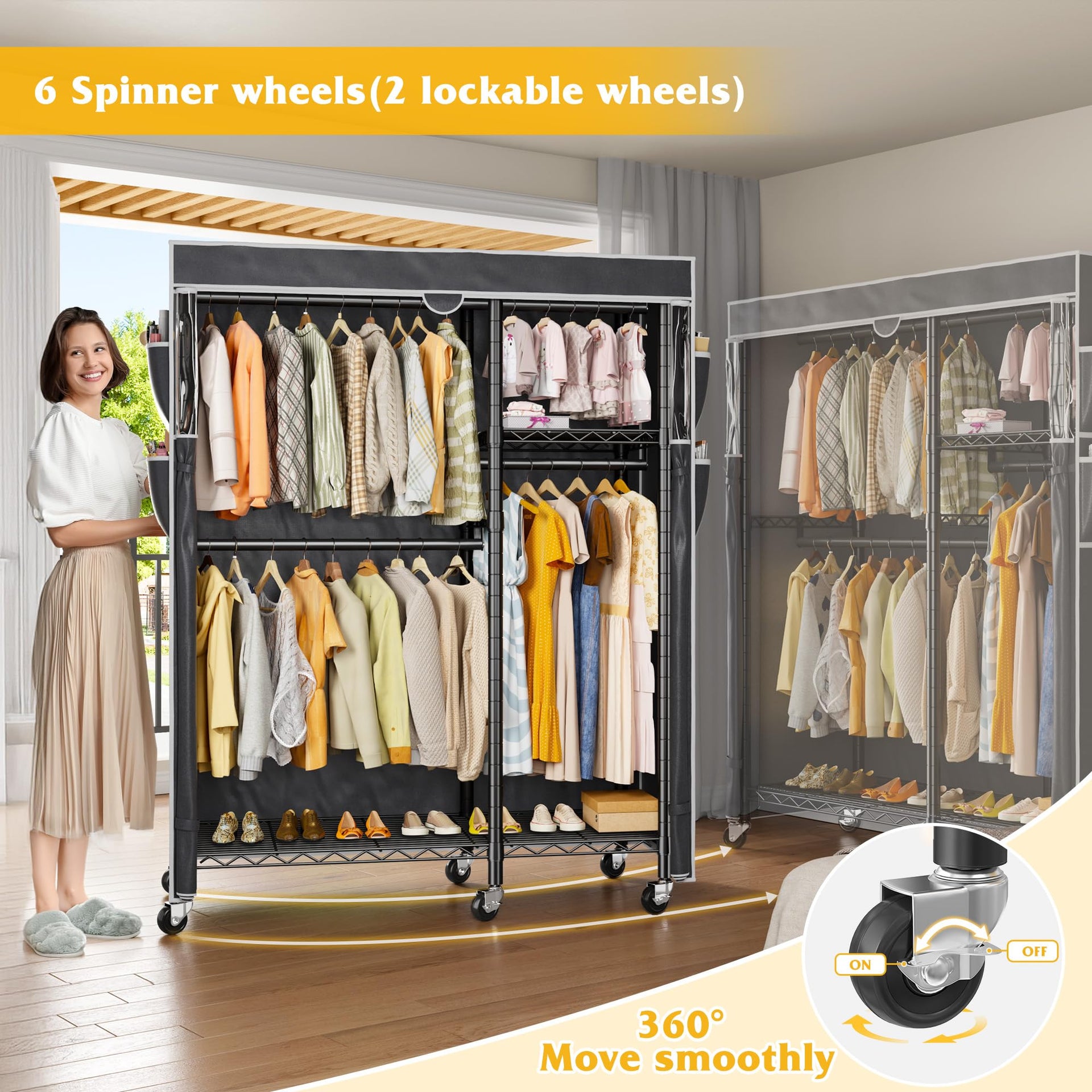 Clothes Rack with Cover