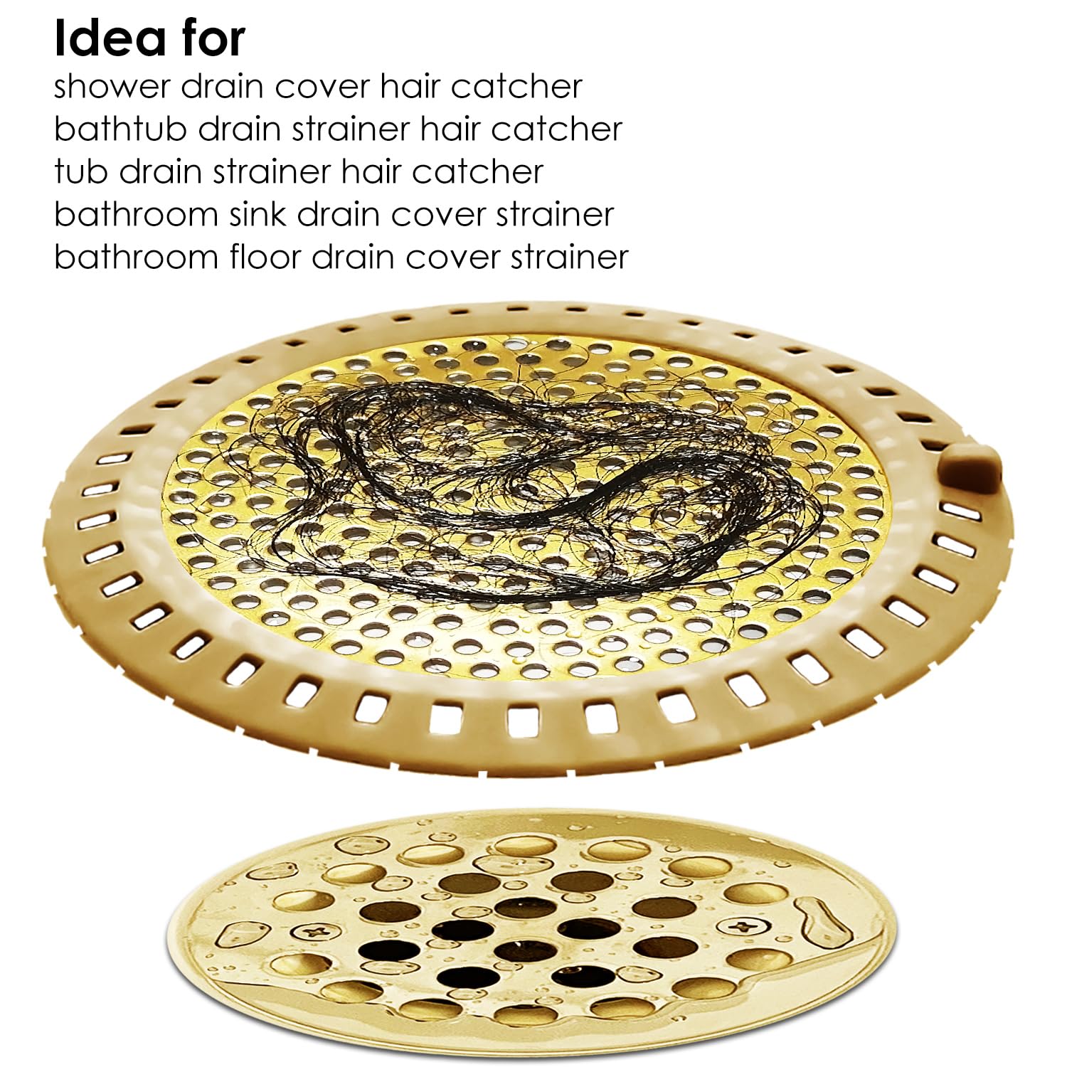 2PCS Hair Catcher Shower Drain