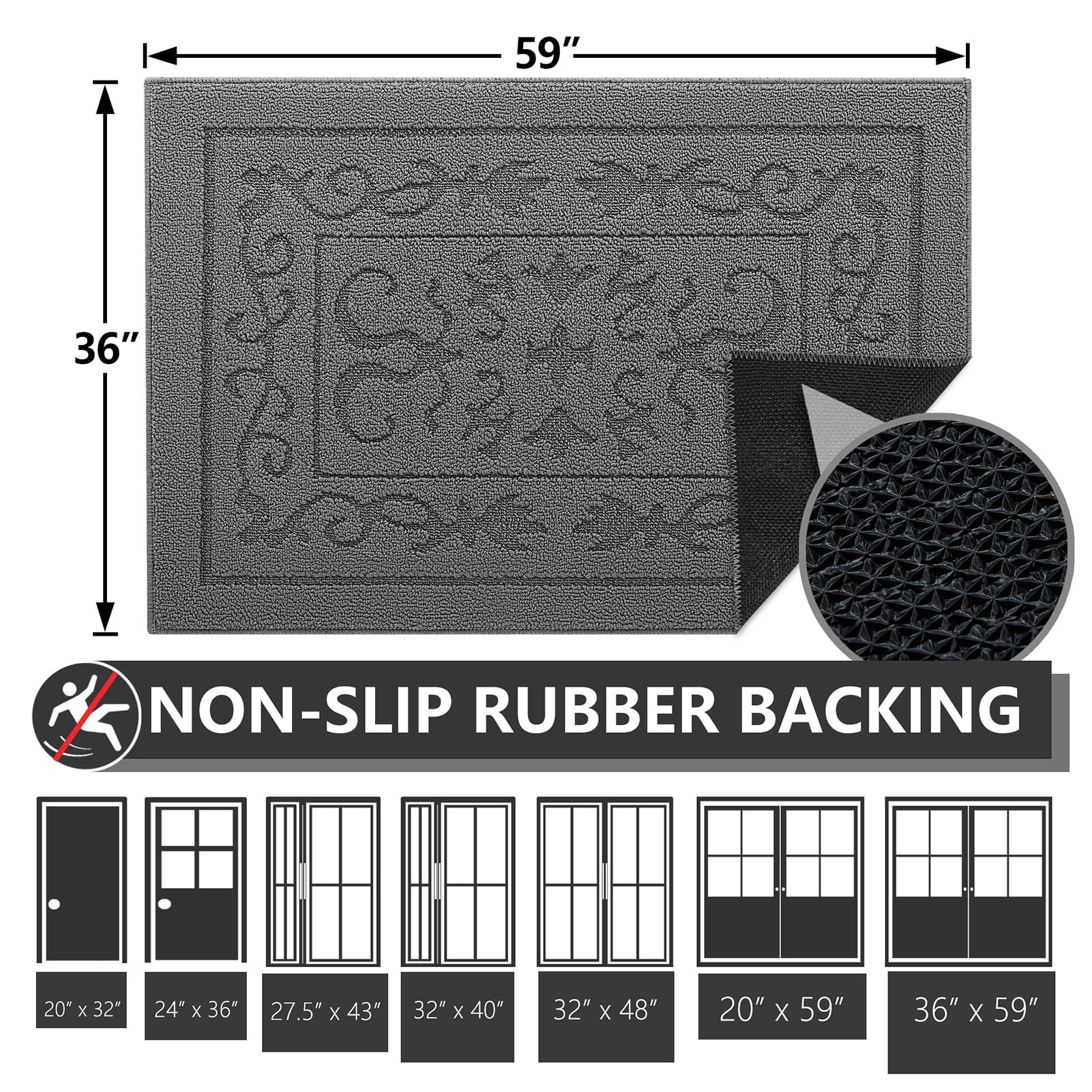 Dirt Trapper Door Mat 36" x 60"