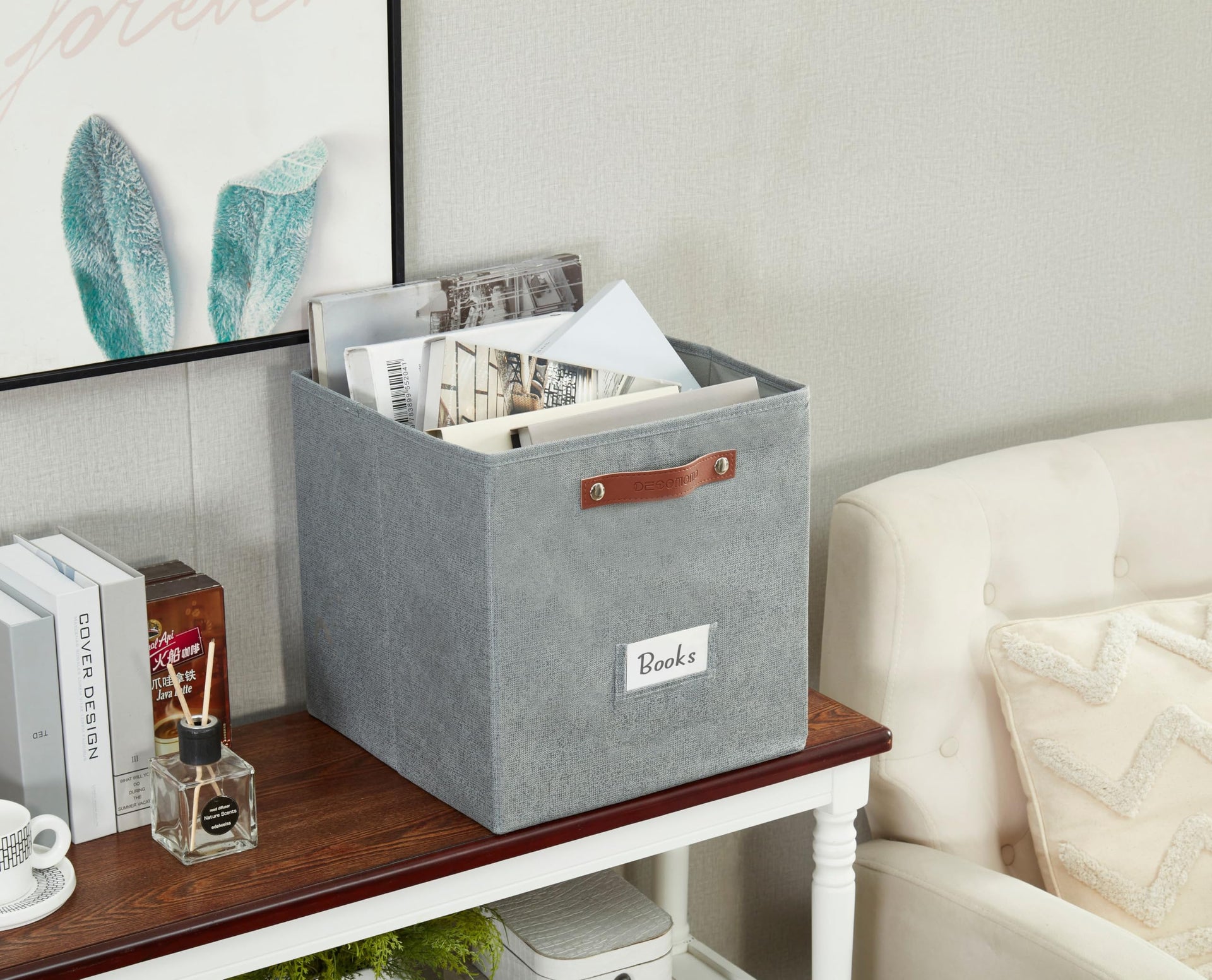 Storage Bins Cube Storage Bin with Labels (6 Count)