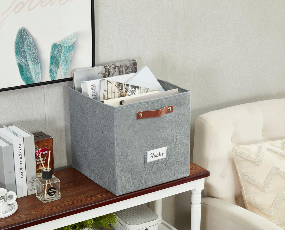 Storage Bins Cube Storage Bin with Labels (6 Count)