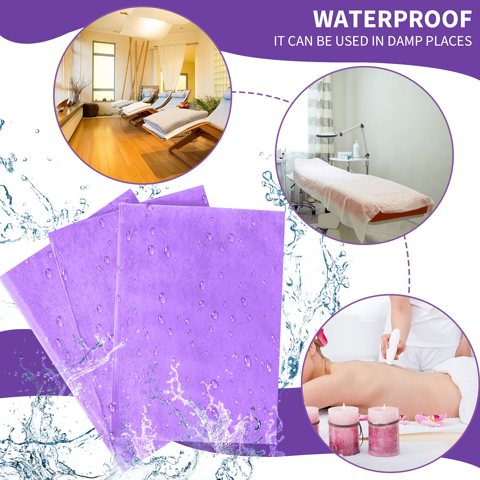 100 Pcs 31.5 x 71 Inch Disposable Bed Sheets Oil