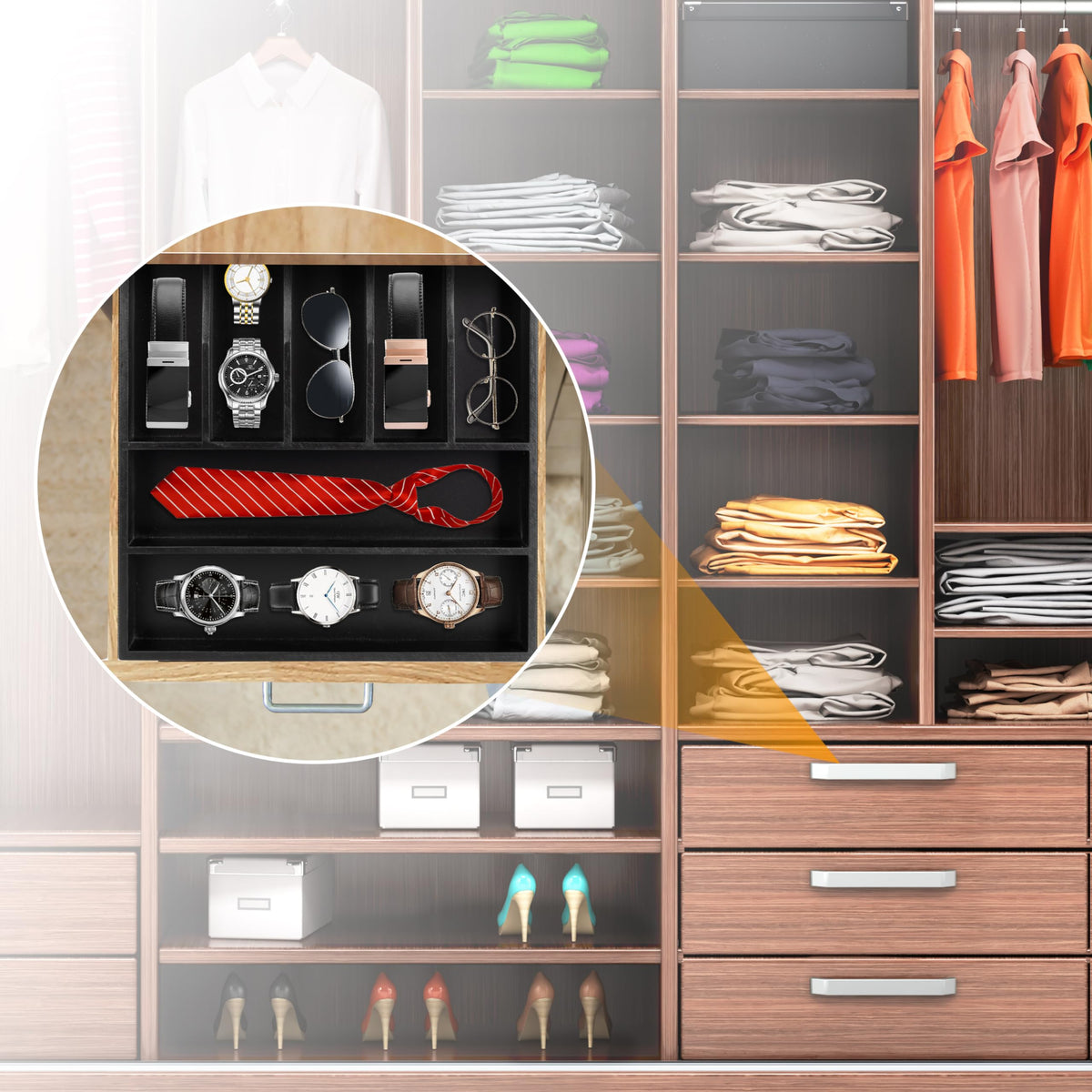 Bamboo Silverware Drawer Organizer