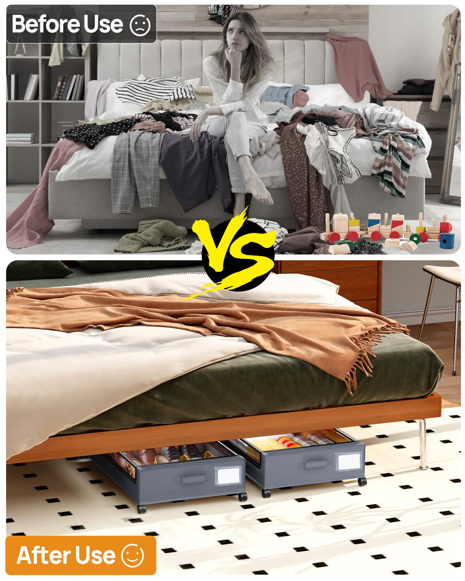 Under Bed Storage With Wheels