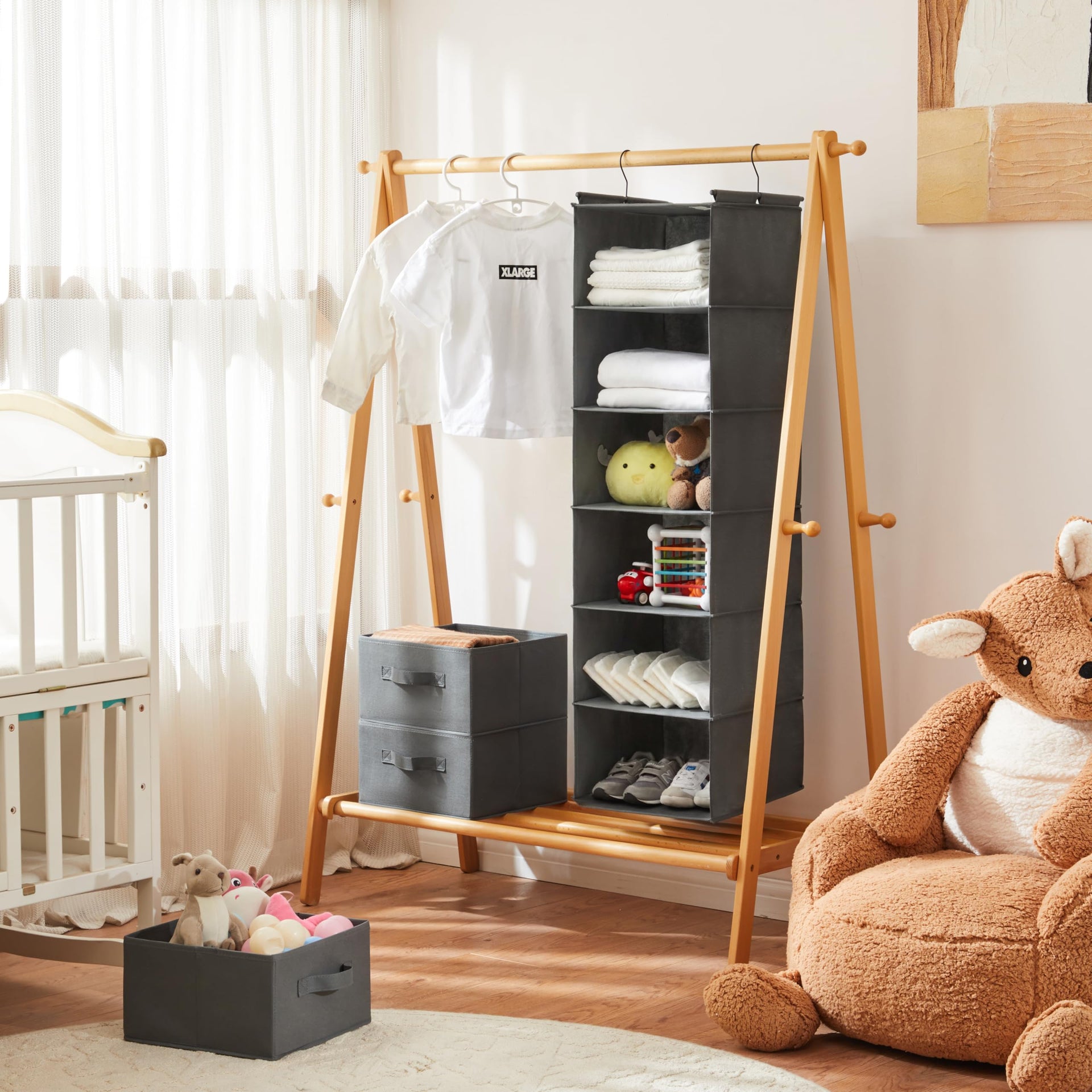 6 Tier Shelf Hanging Closet Organizer