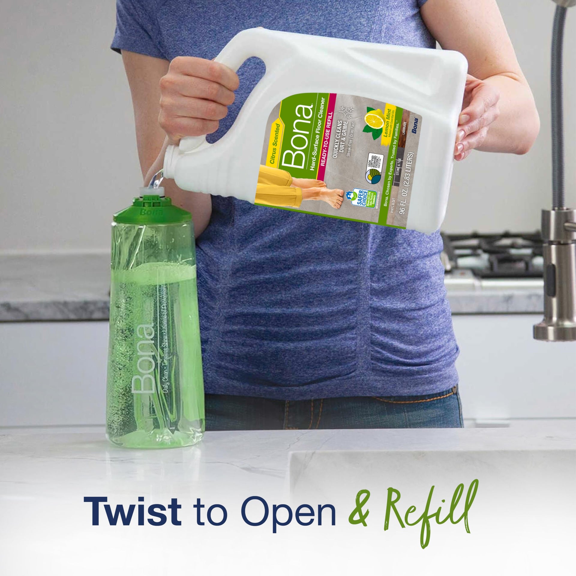 Multi Surface Floor Cleaner Refill (96 Fl Oz)