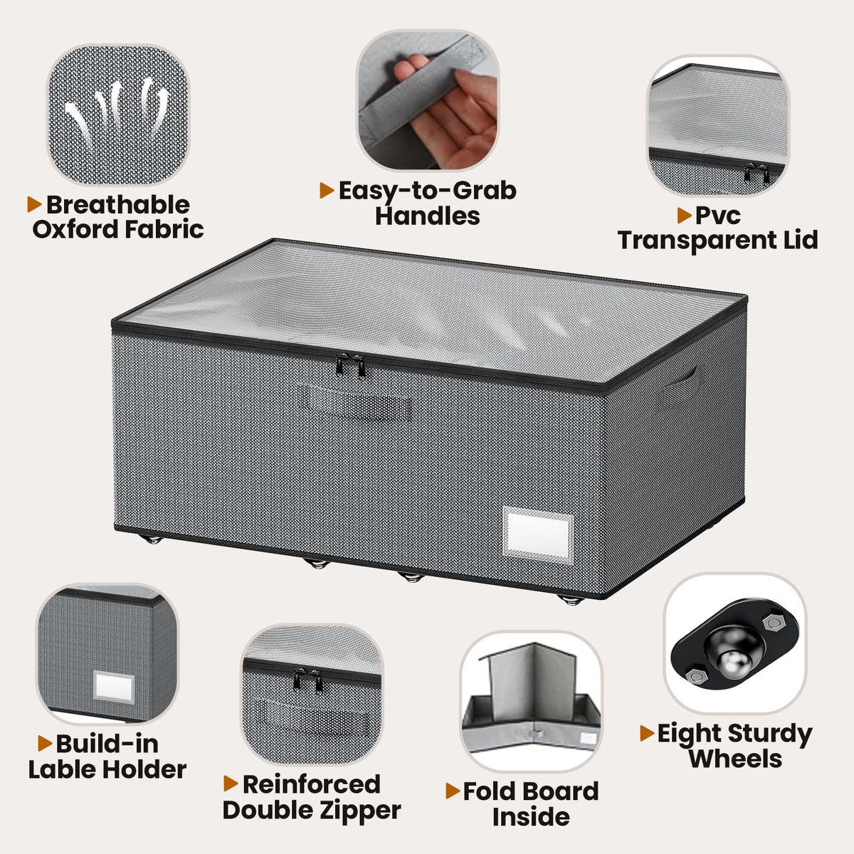 Under Bed Storage With Wheels