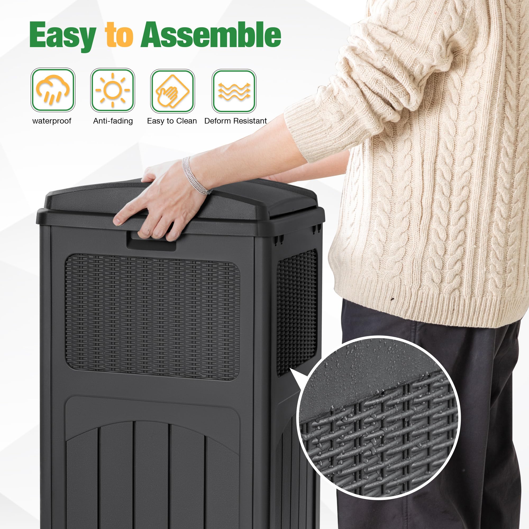 30 Gallon Trash Can (2 Count)