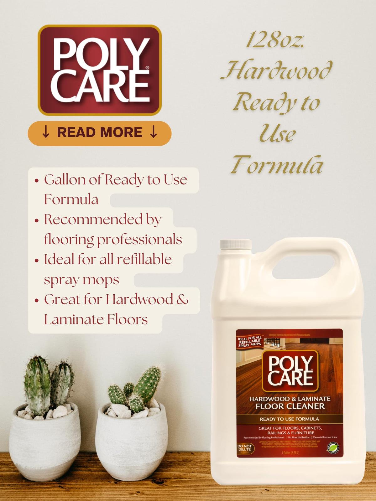Hardwood Floor Cleaner Refill (128 Fl Oz)