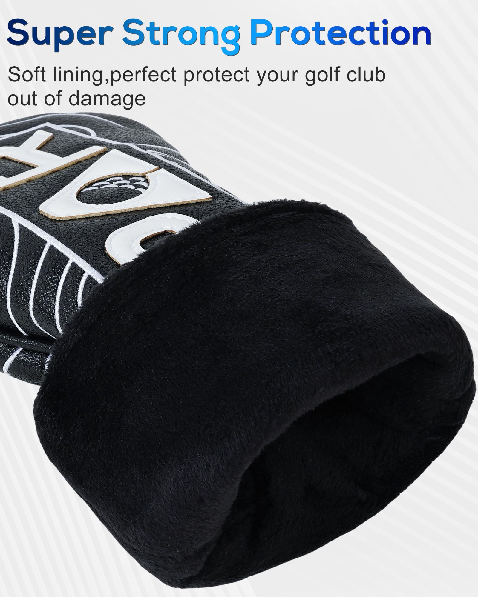 Golf Club Headcover Hybrid Headcover UT Headcover Leather Golf Club Head Covers