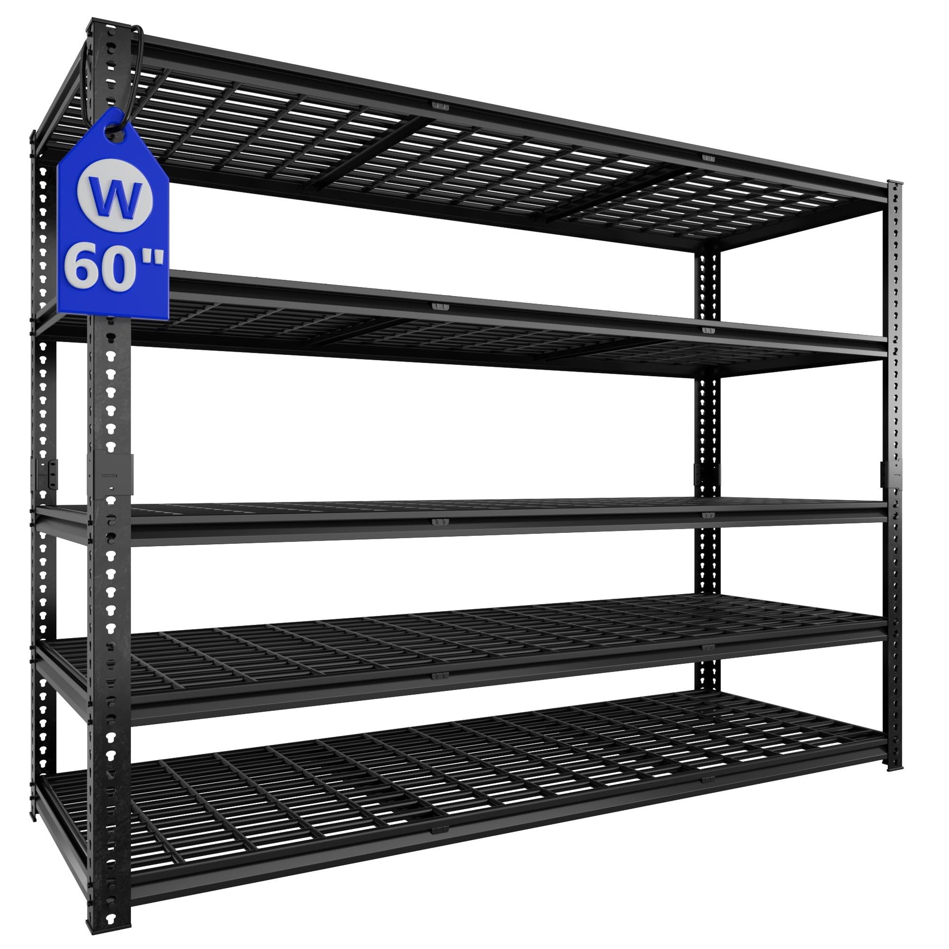60" W Garage Shelving Heavy Duty 5