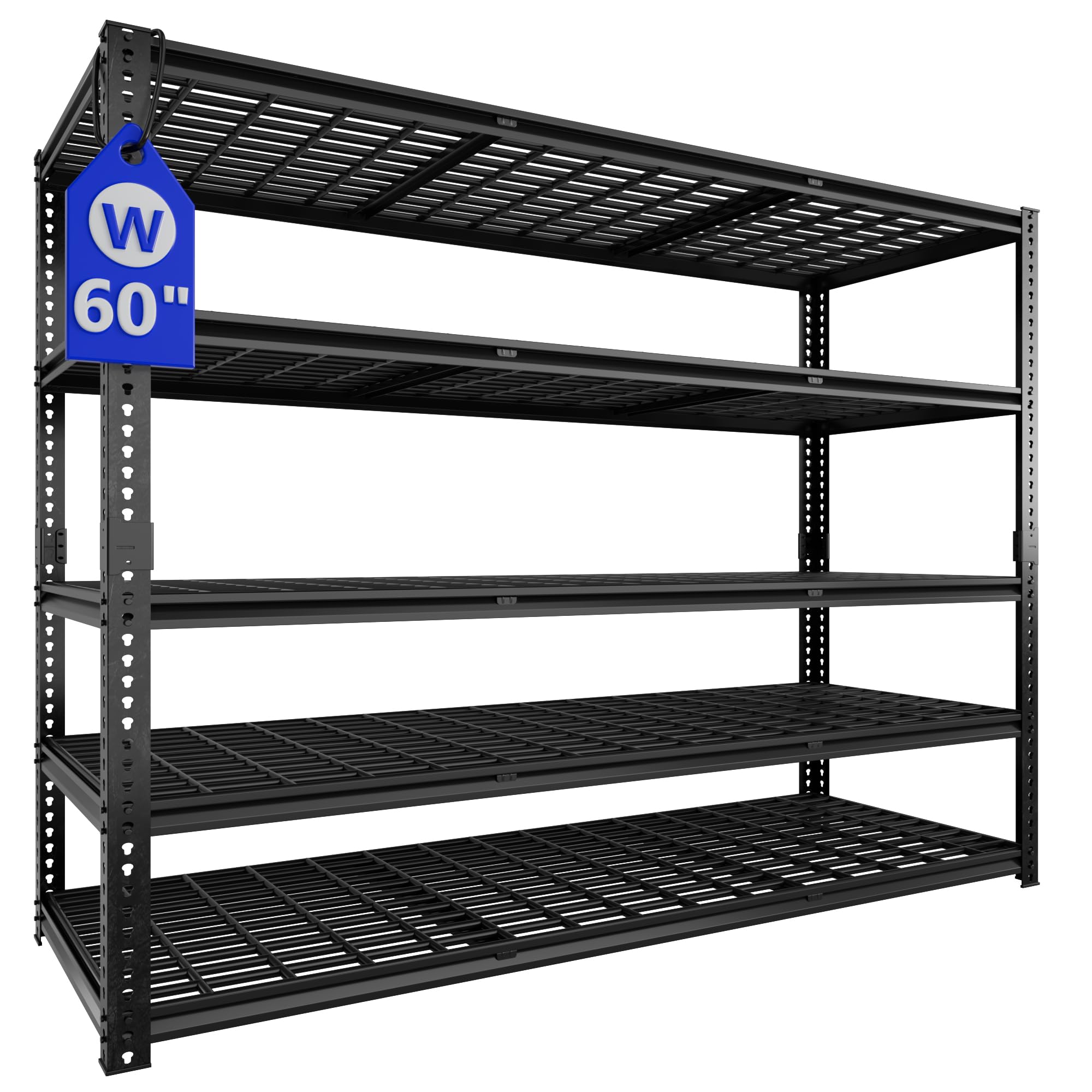 60" W Garage Shelving Heavy Duty 5