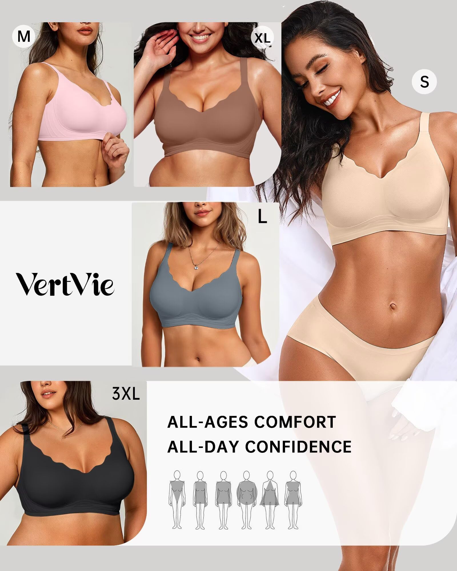 Seamless Jelly Bra No Underwire Supportive Bralette