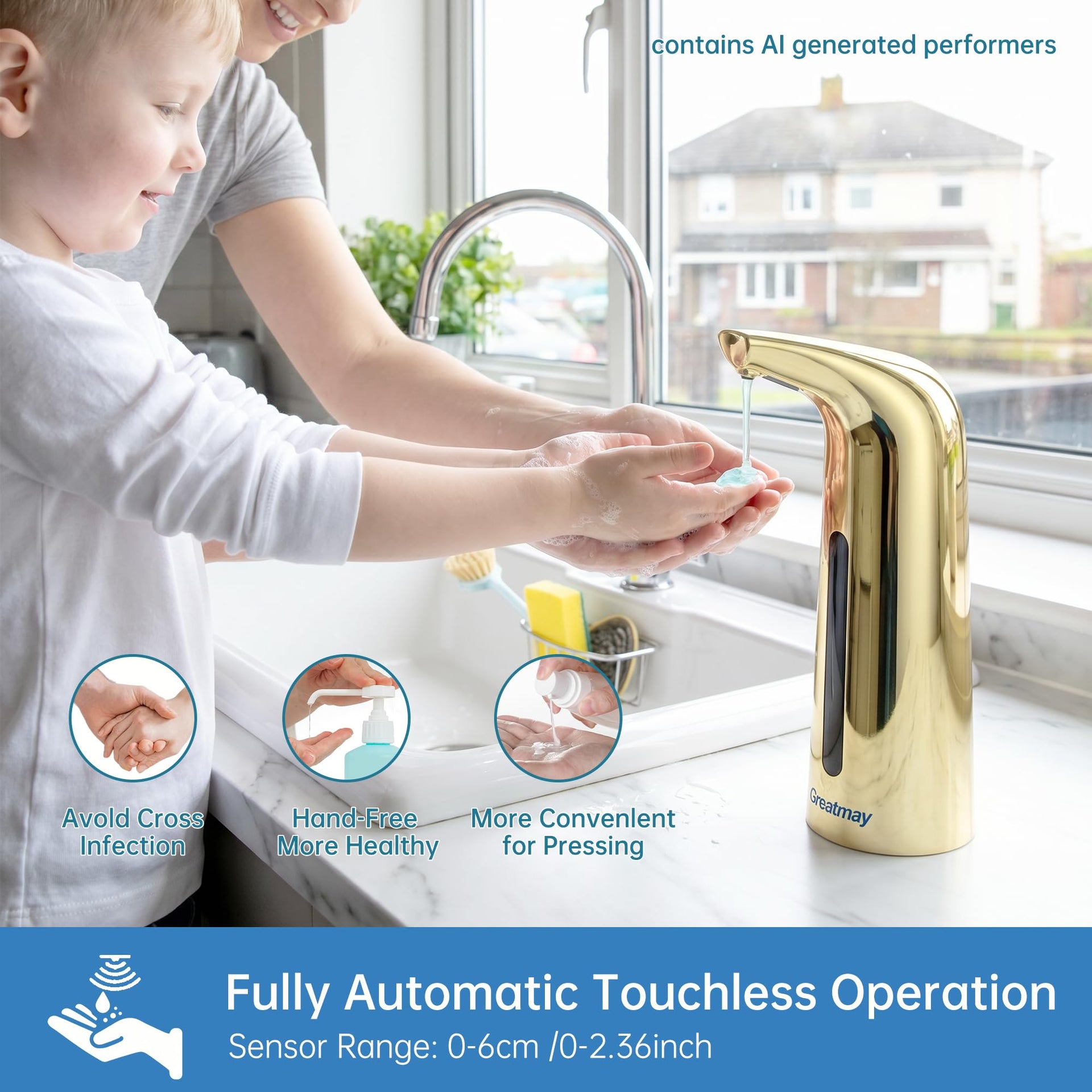 Touchless Automatic Soap Dispenser 2 Pack